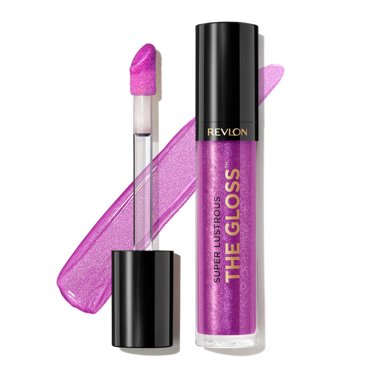 Revlon Super Lustrous Lip Gloss, Non-Sticky, Hydrating, High Shine Finish, 230 Sugar Violet, 0.13 oz Beauty & Personal Care REVLON