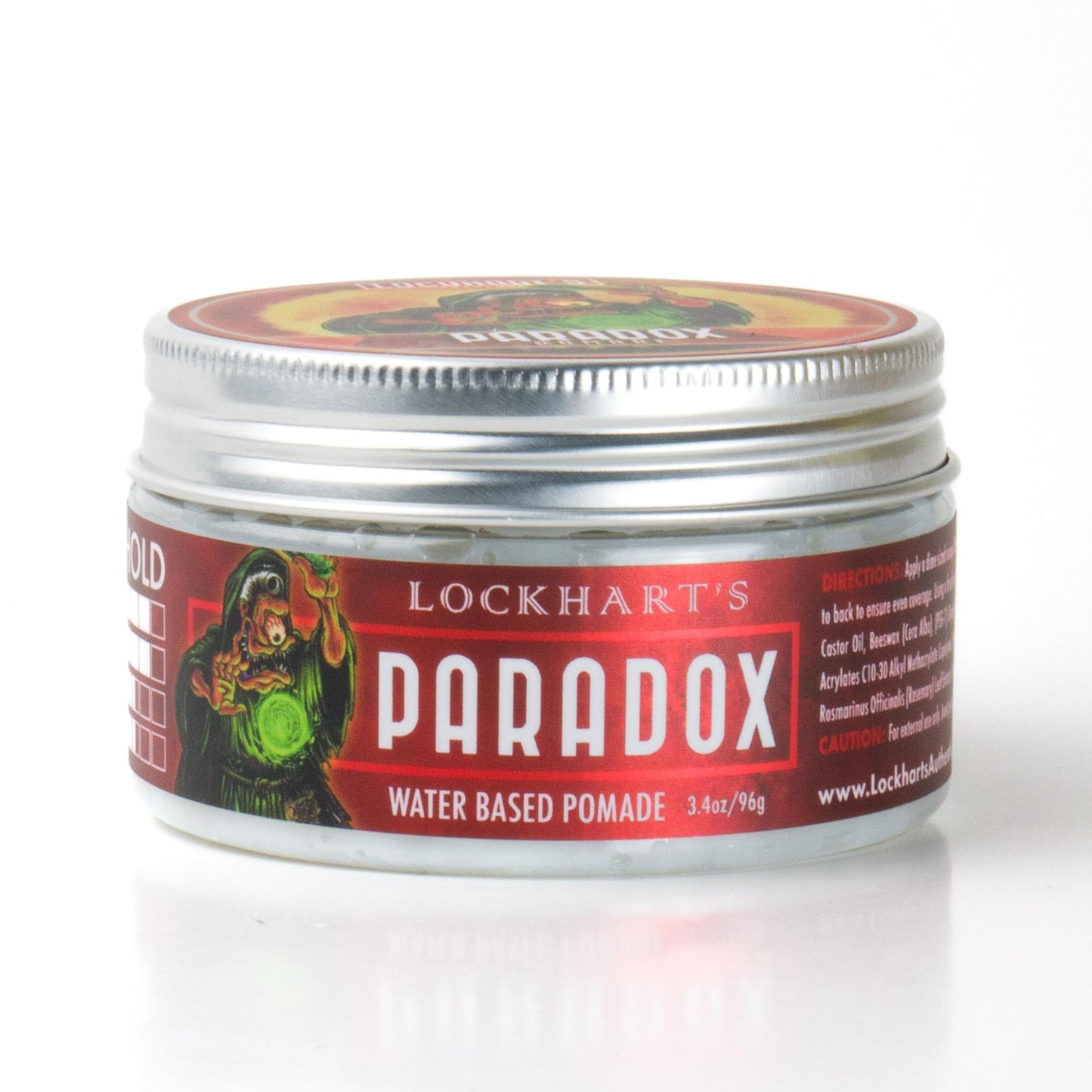 Lockhart’s Paradox Water-Based Pomade - Handcrafted Water-Based Pomade for Men - Highly Nourishing, No Greasy Residue - Firm Hold, Medium Shine - Aqua Beauty & Personal Care Lockhart's Authentic Grooming Co. LLC