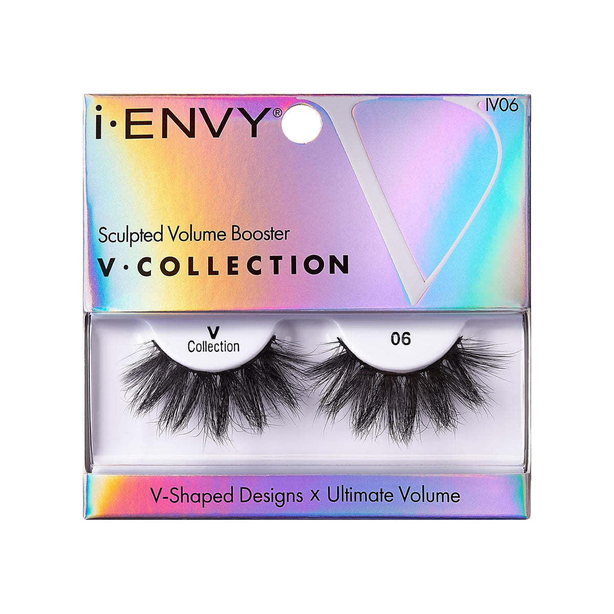 i-ENVY Fales Lashes, V-Shaped Volume Strip Lashes Dramatic Spiky Trendy Extension Soft Reusable Eye Lashes, Cat Eye Fluffy Fake Lashes (06) Beauty & Personal Care i•ENVY