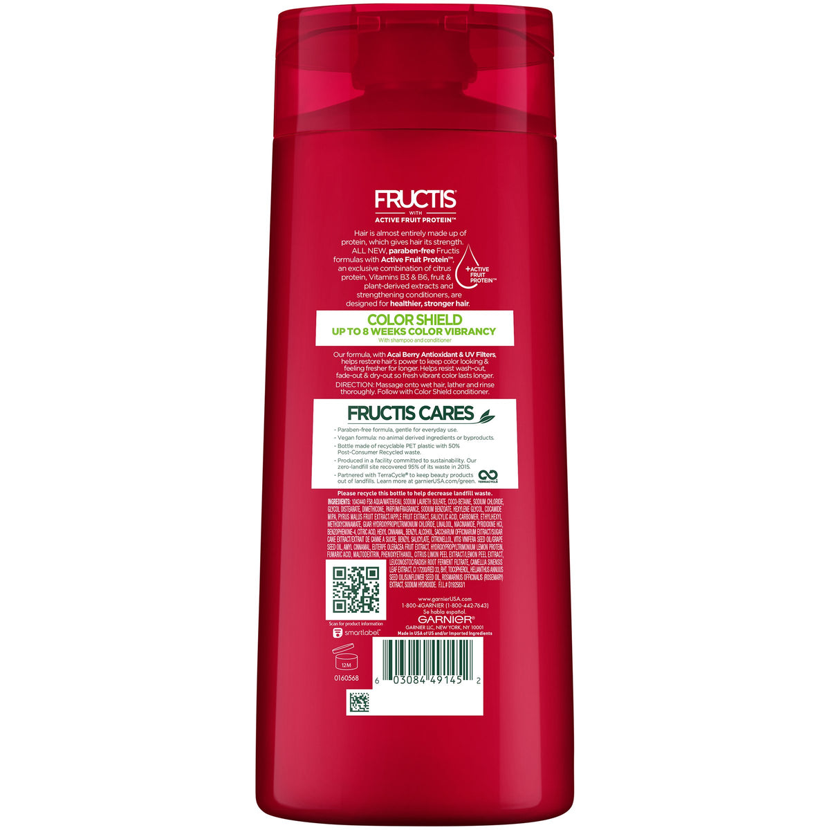 Garnier Fructis Color Shield Shampoo, Color-Treated Hair, 22 fl. oz.