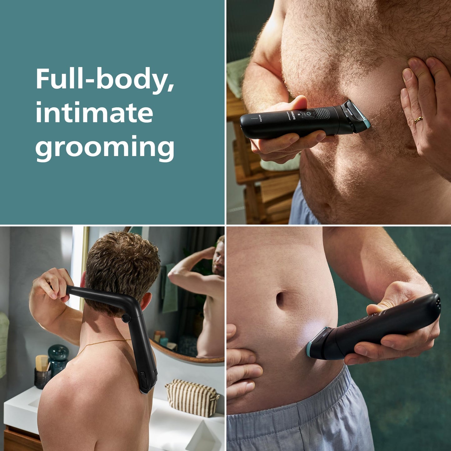 Philips Norelco Body Groomer Replacement Shaving Foil Head, 100% Showerproof & Waterproof Hypoallergenic Shaver Foil compatible with Philips Beauty and Personal Care Norelco