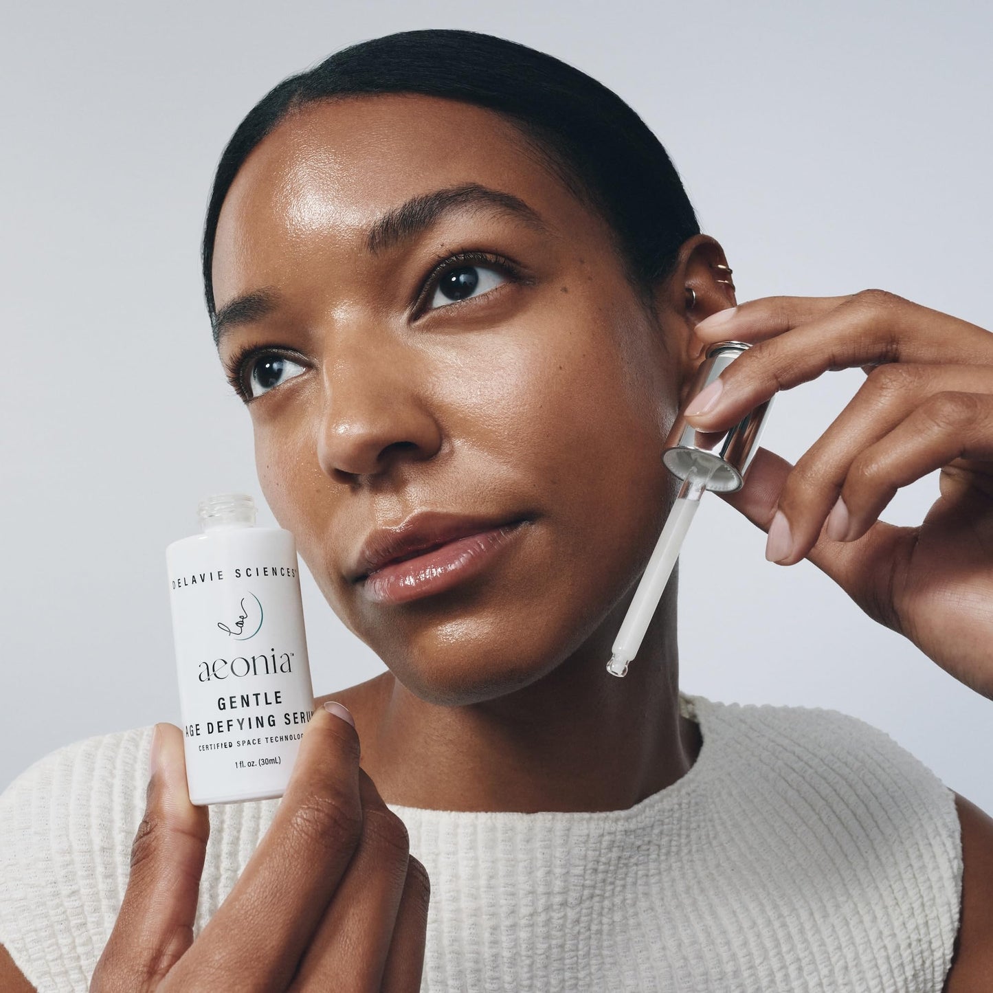 Aeonia Gentle Age-Defying Serum - Certified Space Technology Skincare, Age-Defying Face Serum with Bacillus Lysate & Resveratrol - Hydrates, Firms Beauty & Personal Care Delavie Sciences