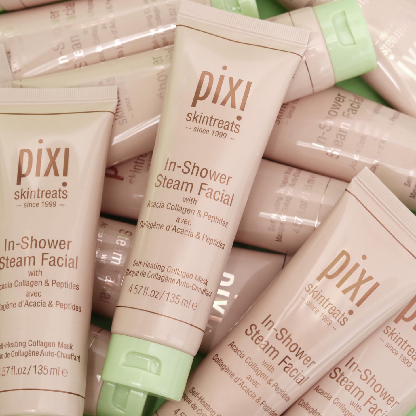 Pixi In-Shower Steam Facial | Gel-to Oil Cleanser for Radiant Skin | Deeply Nourishes, Softens & Tones | Self-heating for Use in Shower or Bath | 4.6 Beauty & Personal Care Pixi