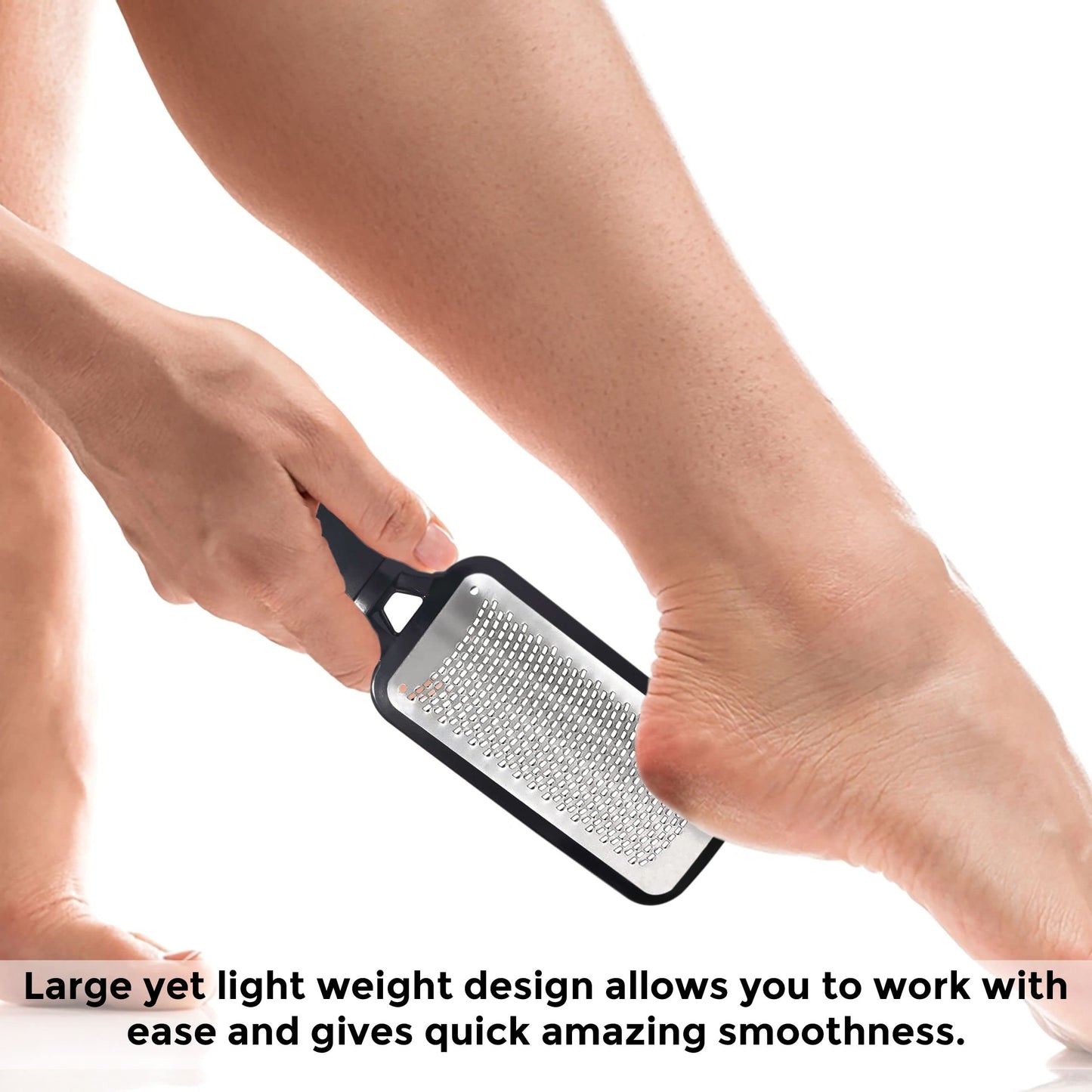 P2P Nails Foot File and Callus Remover - Metal Tool to Remove Dry Skin - Salon Style Dead Skin Remover for Wet and Dry Feet - Professional Foot File Beauty & Personal Care P2P Nails