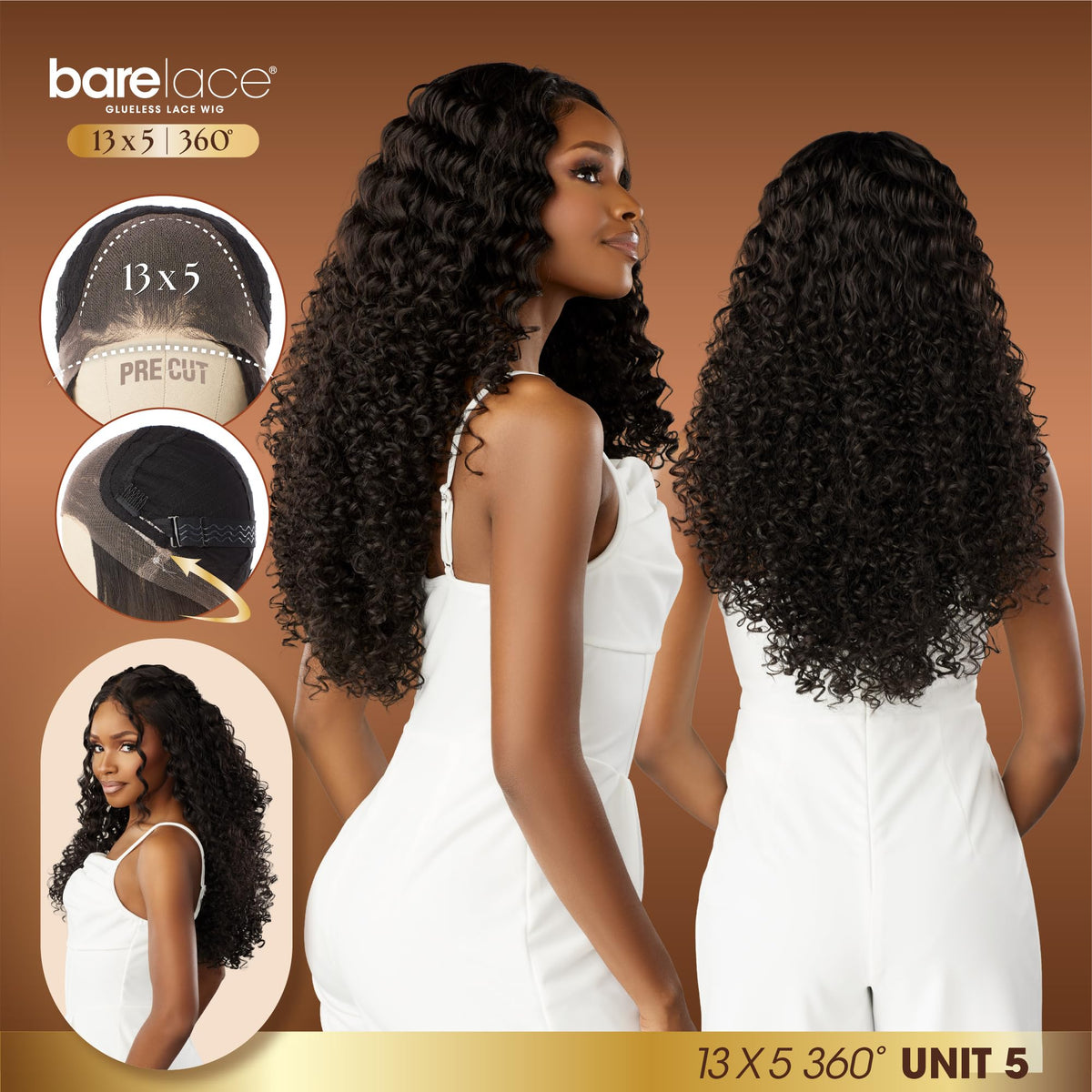 Sensationnel Barelace 13x5 360 LaceWig-Unit 5, BALAYAGEMACCHIATO