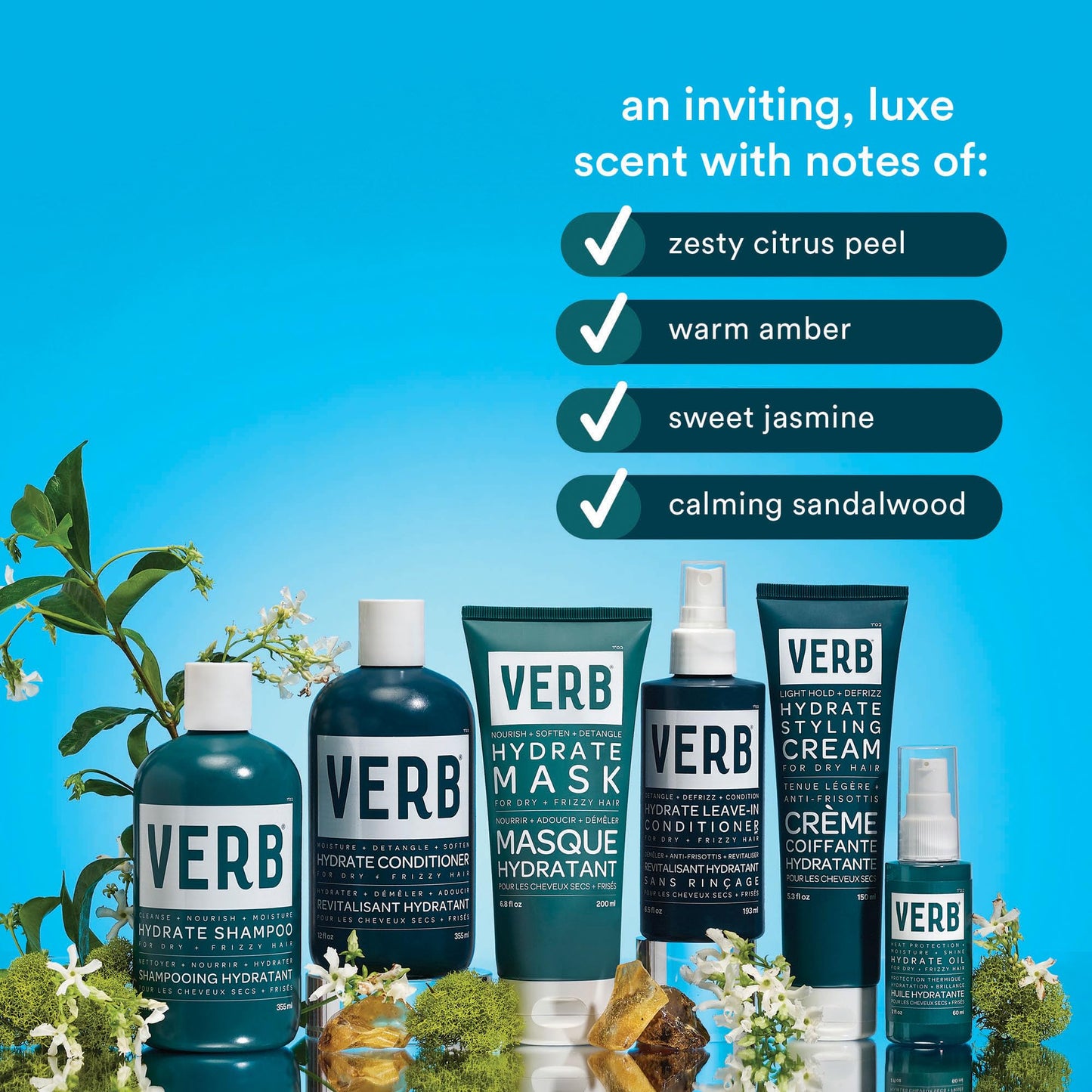 Verb Hydrate Shampoo & Conditioner Duo, 12 oz Beauty & Personal Care VERB