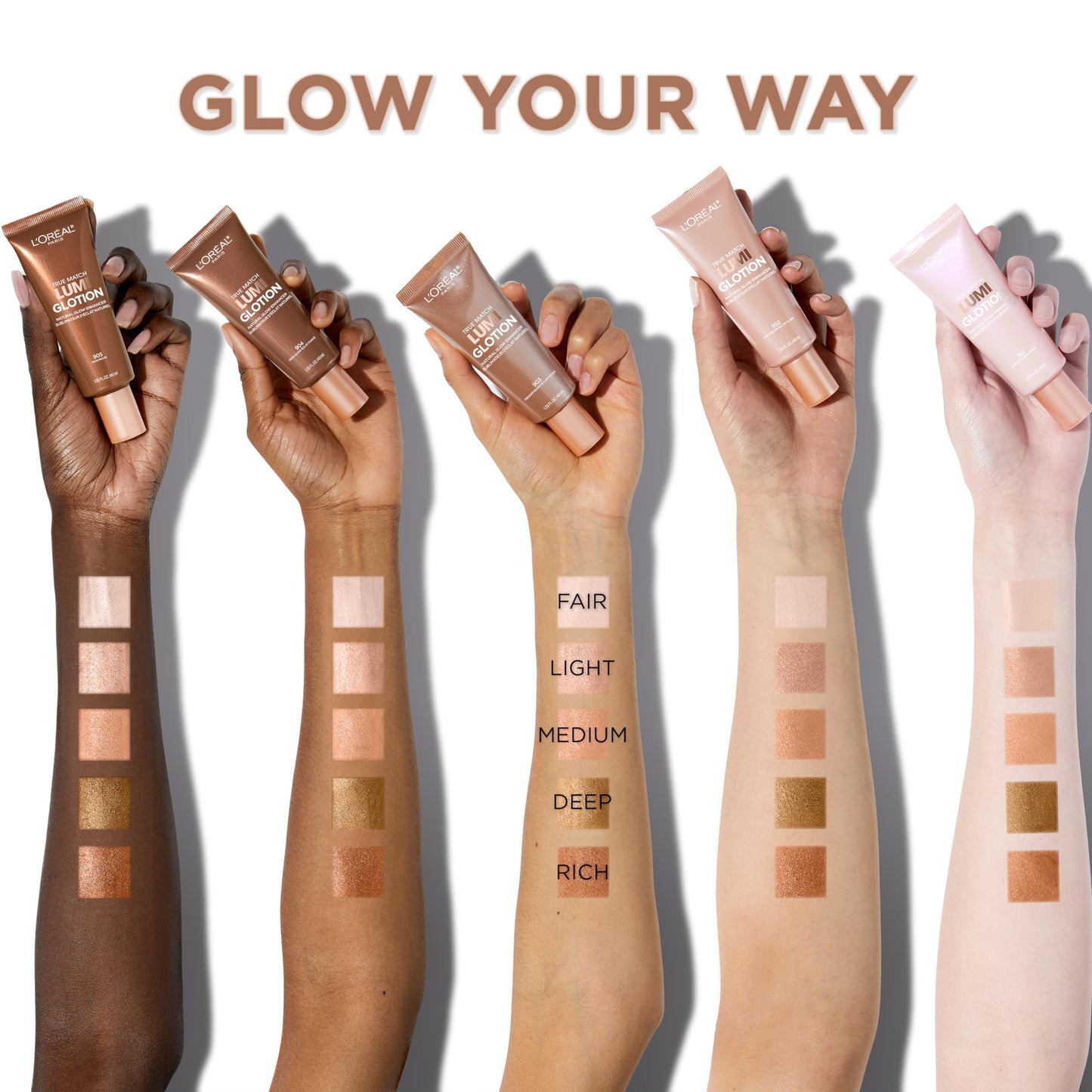 L'Oreal Paris Makeup True Match Lumi Glotion, Natural Glow Enhancer, Illuminator Highlighter, Bronzing Drops For a Sun-Kissed Glow, 905 Rich Beauty & Personal Care L'Oreal Paris