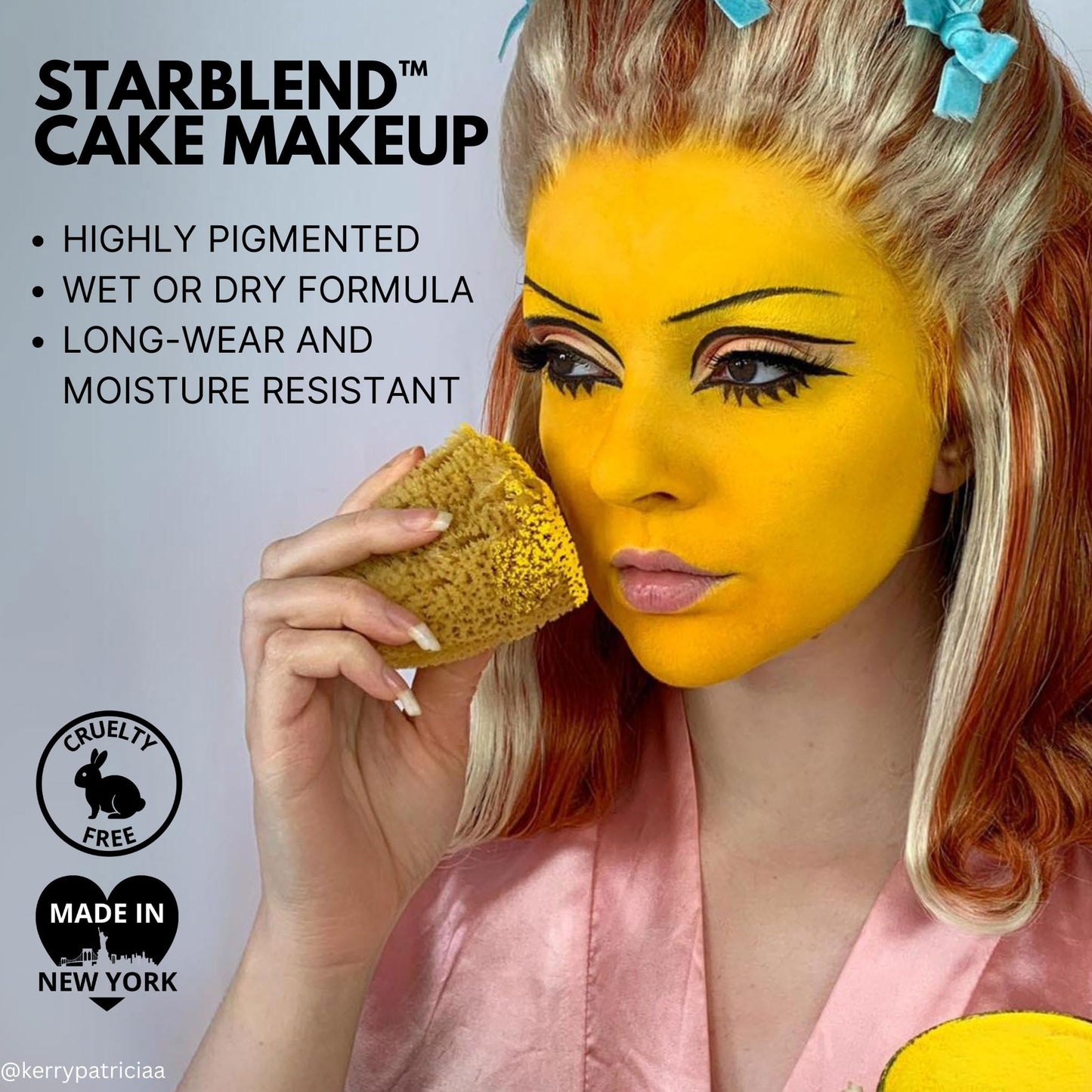 Mehron Makeup StarBlend Cake Makeup | Wet/Dry Pressed Powder | Powder Foundation | Red Face Paint & Body Paint 2 oz (56g) | Made in the USA Beauty & Personal Care Mehron