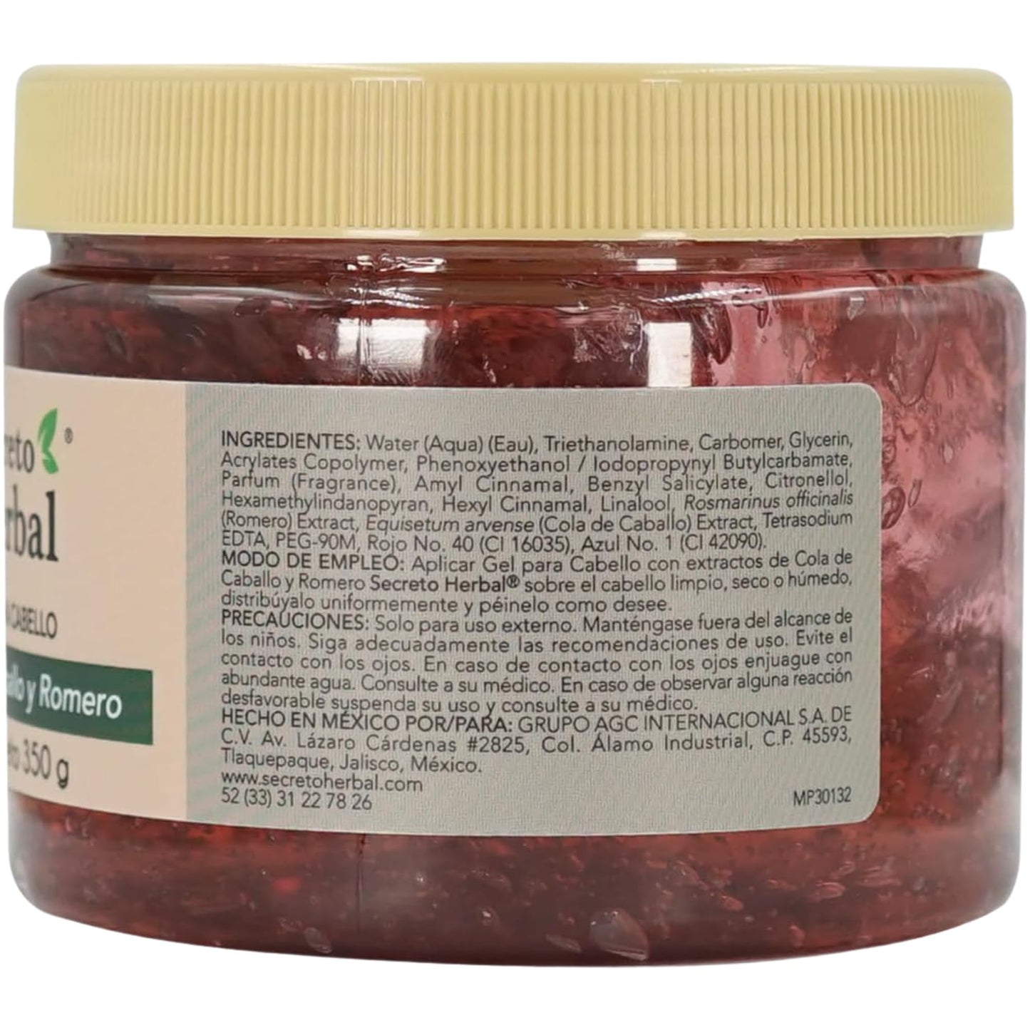 Tu Salud Plus Secreto Herbal Hair Gel 350g (12.34 oz) - Horsetail & Rosemary Styling Gel for Strong Hold, Shine & Frizz Control - Gel para Cabello Beauty & Personal Care Tu Salud Plus