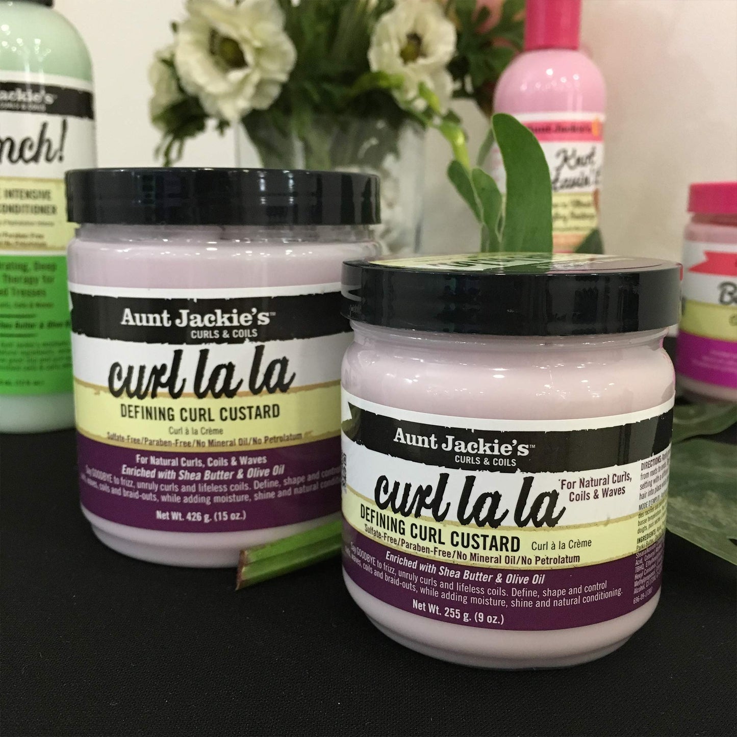 Aunt Jackie's Hair Styling Agent Curl Custard, 18 oz - For Natural Hair Curls, Coils and Waves, Enriched with Shea Butter and Olive Oil Beauty & Personal Care Aunt Jackie's