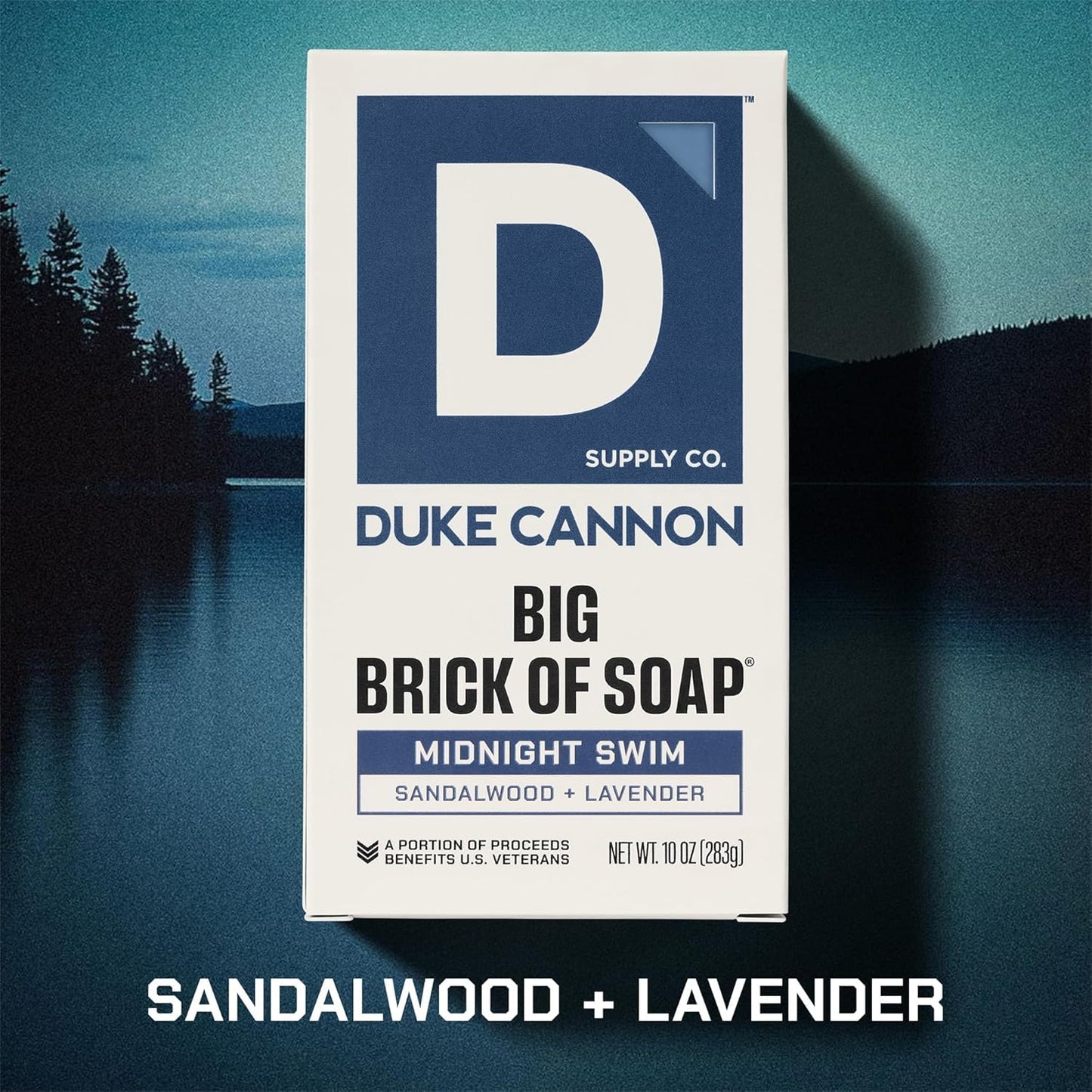 Duke Cannon Big Brick of Soap - Sandalwood + Lavender Scent - Large Triple-Milled Bar Soap for Men, Long-Lasting, Moisturizing with Natural Oils Beauty & Personal Care Duke Cannon Supply Co.
