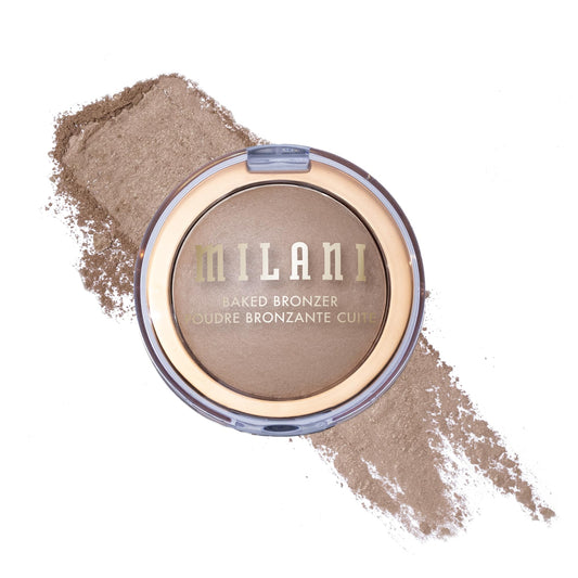 Milani Baked Bronzer - Long-Lasting Powder for Natural Sun-Kissed Glow- Lightweight, Buildable & Streak-Free Makeup with Radiant Finish- Talc-Free Beauty & Personal Care Milani