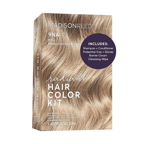 Madison Reed Radiant Hair Color Kit - 9NA Medium Cool Blonde with Ash Undertones (Pisa Blonde), Permanent Hair Dye, Superior Gray Coverage Beauty & Personal Care Madison Reed