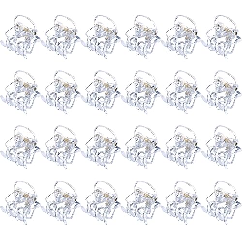 Hotop Hair Clip, 24 Pcs Small Mini Hair Claw Clips for Girls and Women, Non-Slip Plastic Tiny Jaw Clips, Clear Beauty & Personal Care Hotop