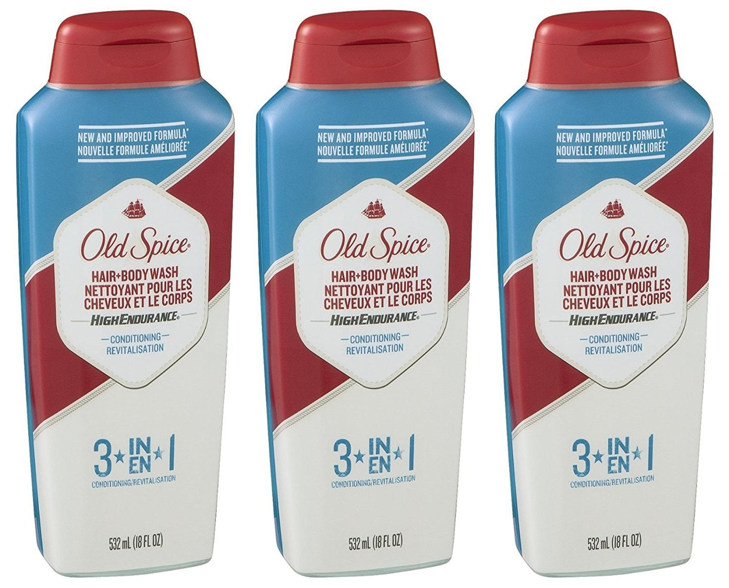 Old Spice High Endurance Conditioning Hair & Body Wash 18 Fl Oz (Pack of 3) by Old Spice Beauty & Personal Care Old Spice