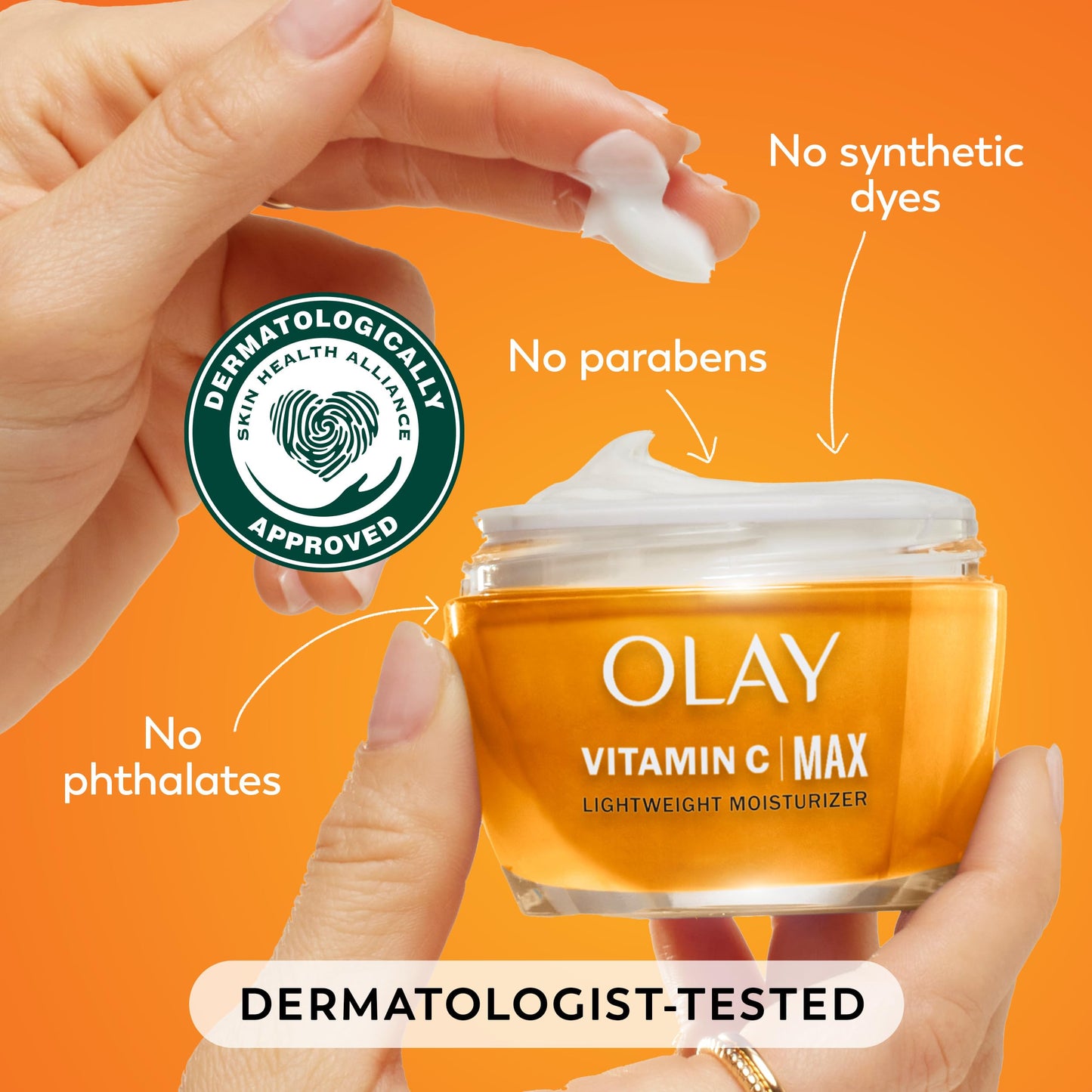 Olay Vitamin C MAX Face Moisturizer, Brightening Cream for Women, Hydrating, Evens Tone, Dark Spot & Hyperpigmentation Reduction, Glowing Skin Care Beauty & Personal Care Olay