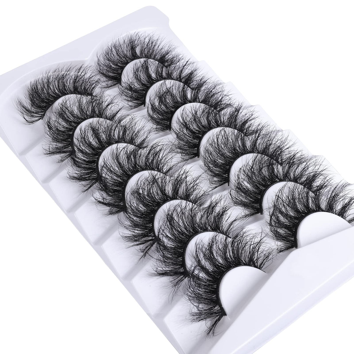 Mebver False Eyelashes Cat Eye Lashes Faux Mink Lashes Natural Look Fluffy Wispy Lashes That Look Like Extensions Pestañas Postizas D Curl Lash Strips Beauty & Personal Care Mebver