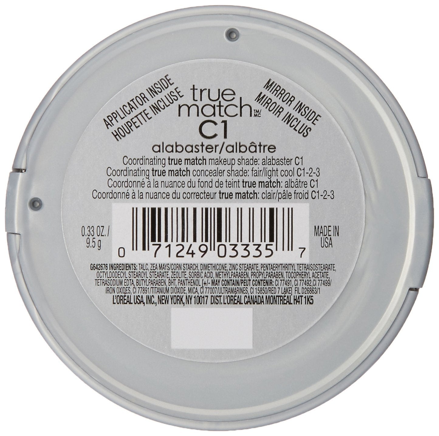 L'Oréal Paris True Match Super-Blendable Powder, Alabaster, 0.33 oz. Beauty & Personal Care L'Oreal Paris
