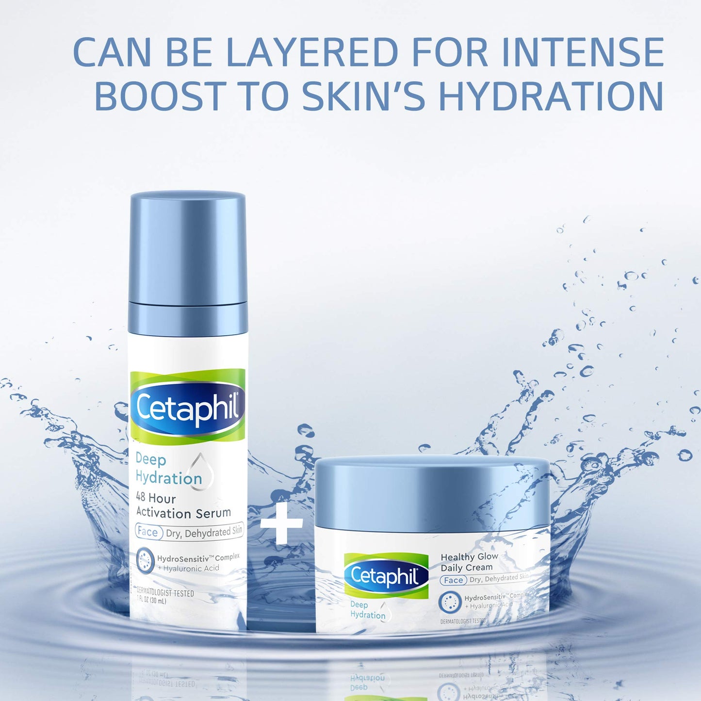 Cetaphil Deep Hydration 48Hr Activation Serum, 1 fl oz, 48 Hr Face Moisturizer for Dry, Sensitive Skin, With Hyaluronic Acid, Vitamin E & B Beauty & Personal Care Cetaphil