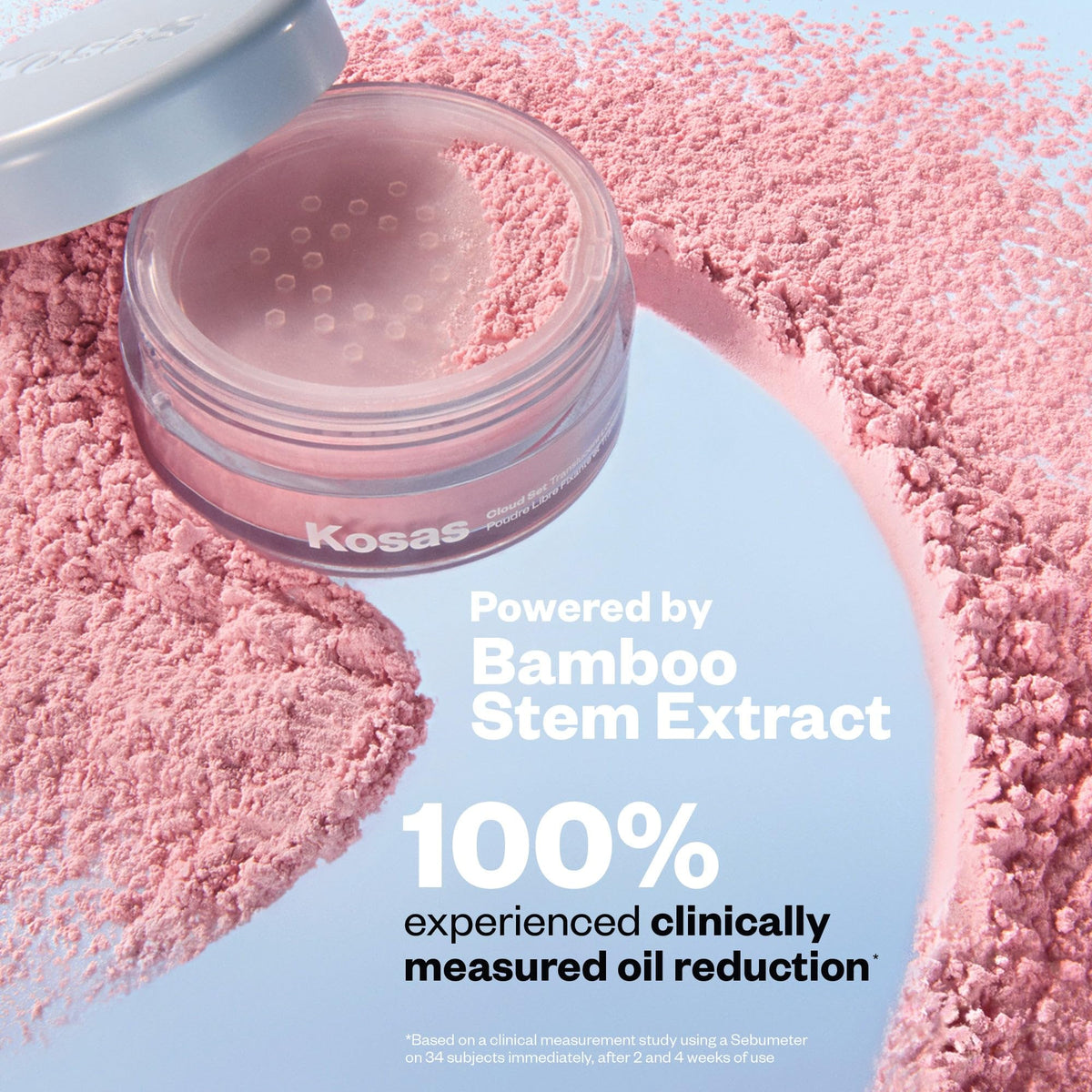 Kosas Cloud Set Talc-Free Loose Setting Face Powder, Ultra Sheer Peach