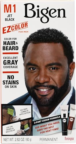 Bigen Ez Color For Men Jet Black Kit M1, 1 ea (Pack of 4) Beauty & Personal Care Bigen