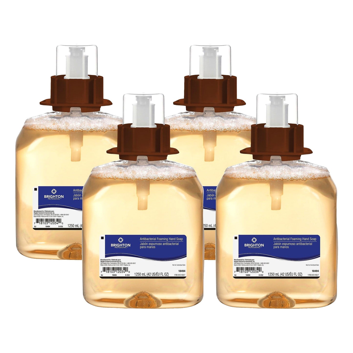 Coastwide Professional Antibacterial Foaming Hand Soap Refill for Coastwide Dispensers, Orange Scent, 1,250 mL, 4/Carton Beauty & Personal Care BRIGHTON PROFESSIONAL
