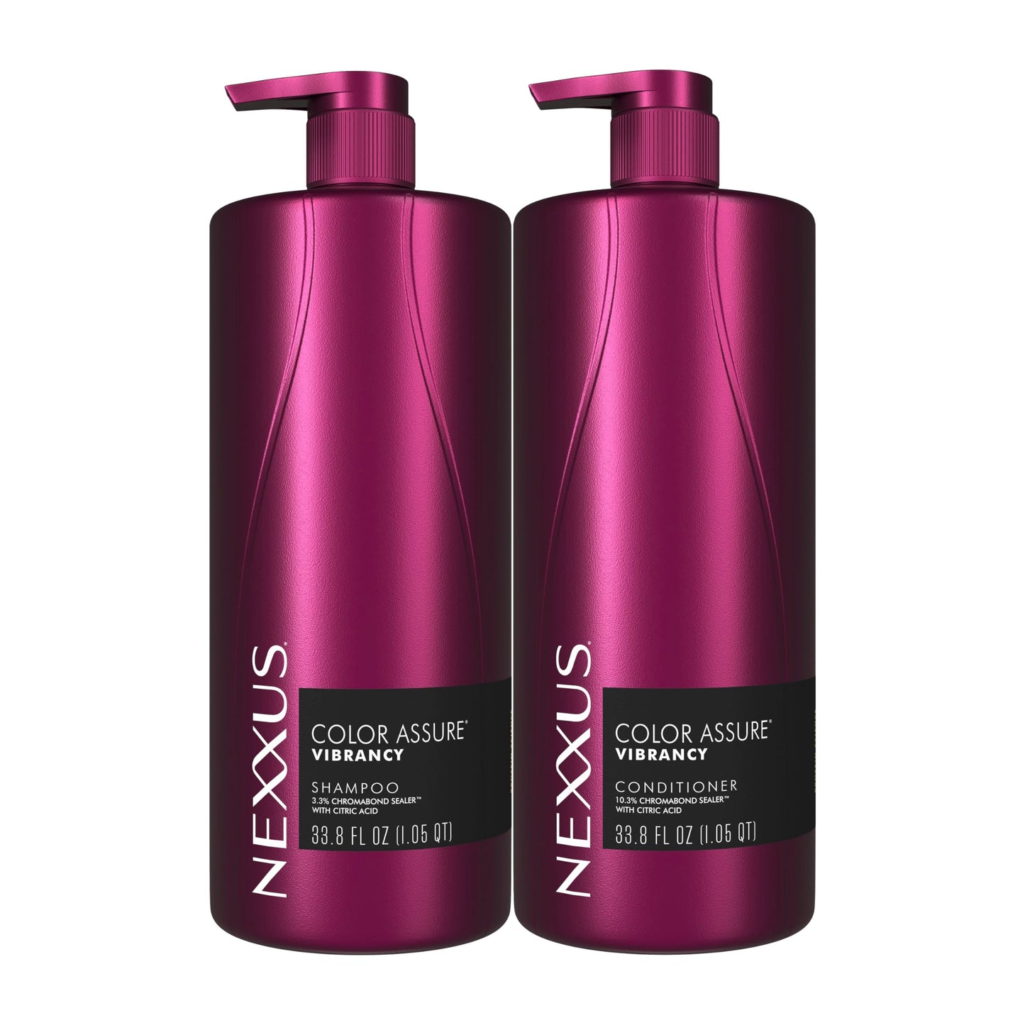 Nexxus Color Assure Color Care 2 Count for Vibrancy Shampoo, Conditioner Color Treated Hair Powered by Chromabond Sealer with Citric Acid 33.8 fl oz Beauty and Personal Care Nexxus Default Title