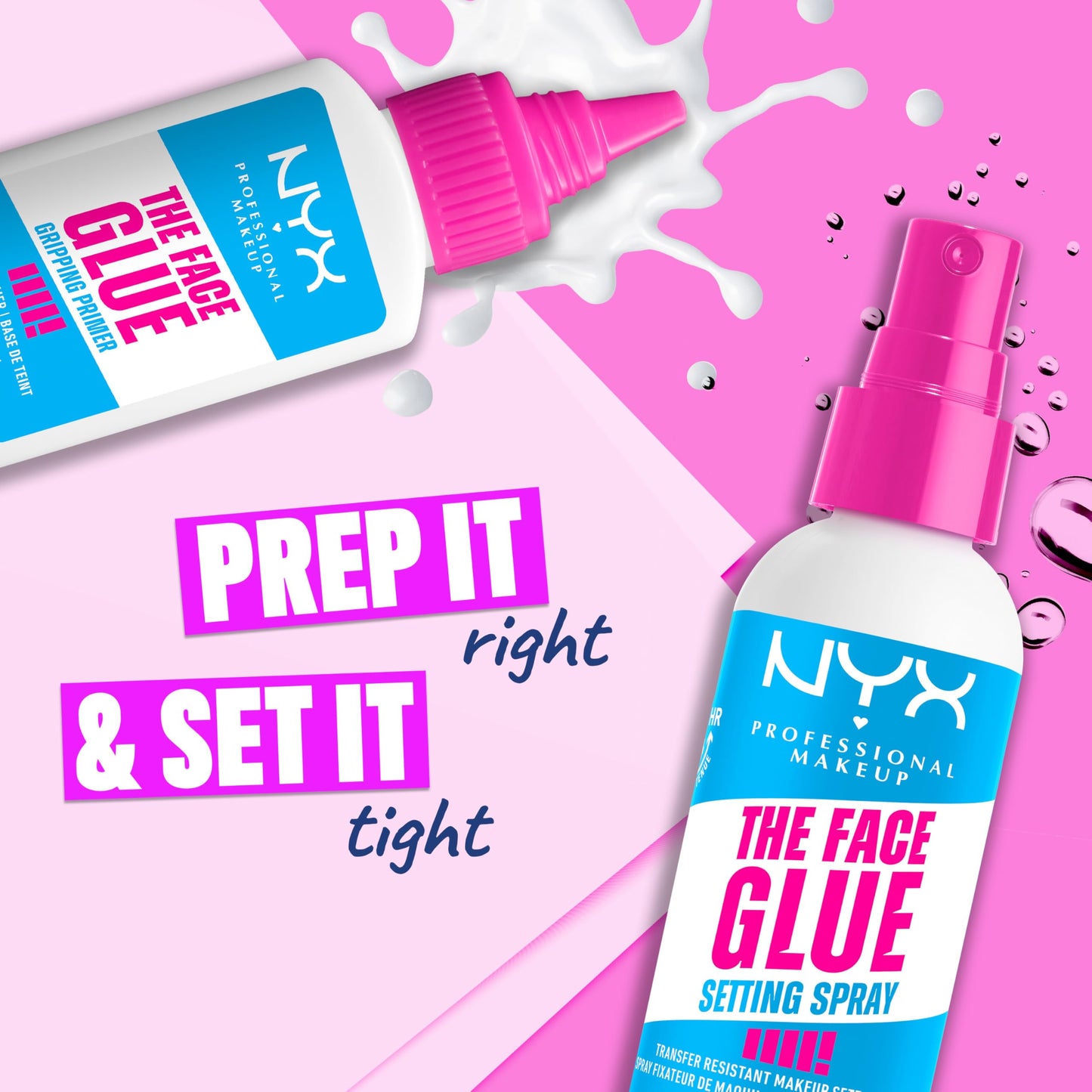 NYX PROFESSIONAL MAKEUP The Face Glue Gripping Primer, Hydrating Makeup Primer with Up To 24HR Wear, Vegan & Cruelty Free Beauty and Personal Care NYX PROFESSIONAL MAKEUP