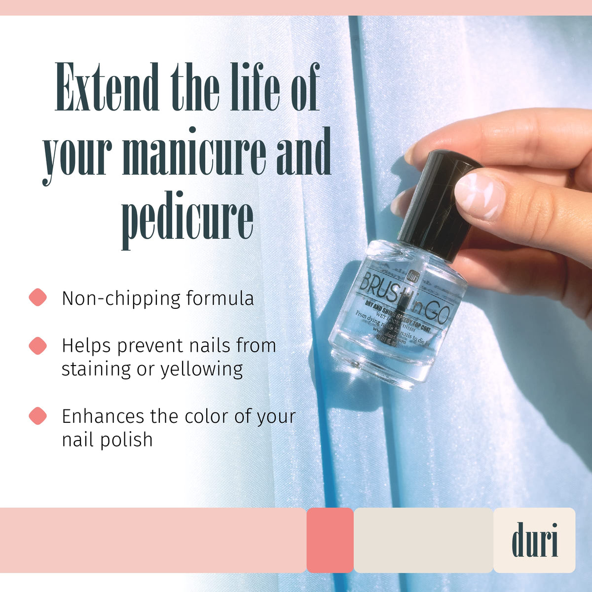 duri Brush'n Go Top Coat and Drop'n Go Drying Drops Beauty & Personal Care duri