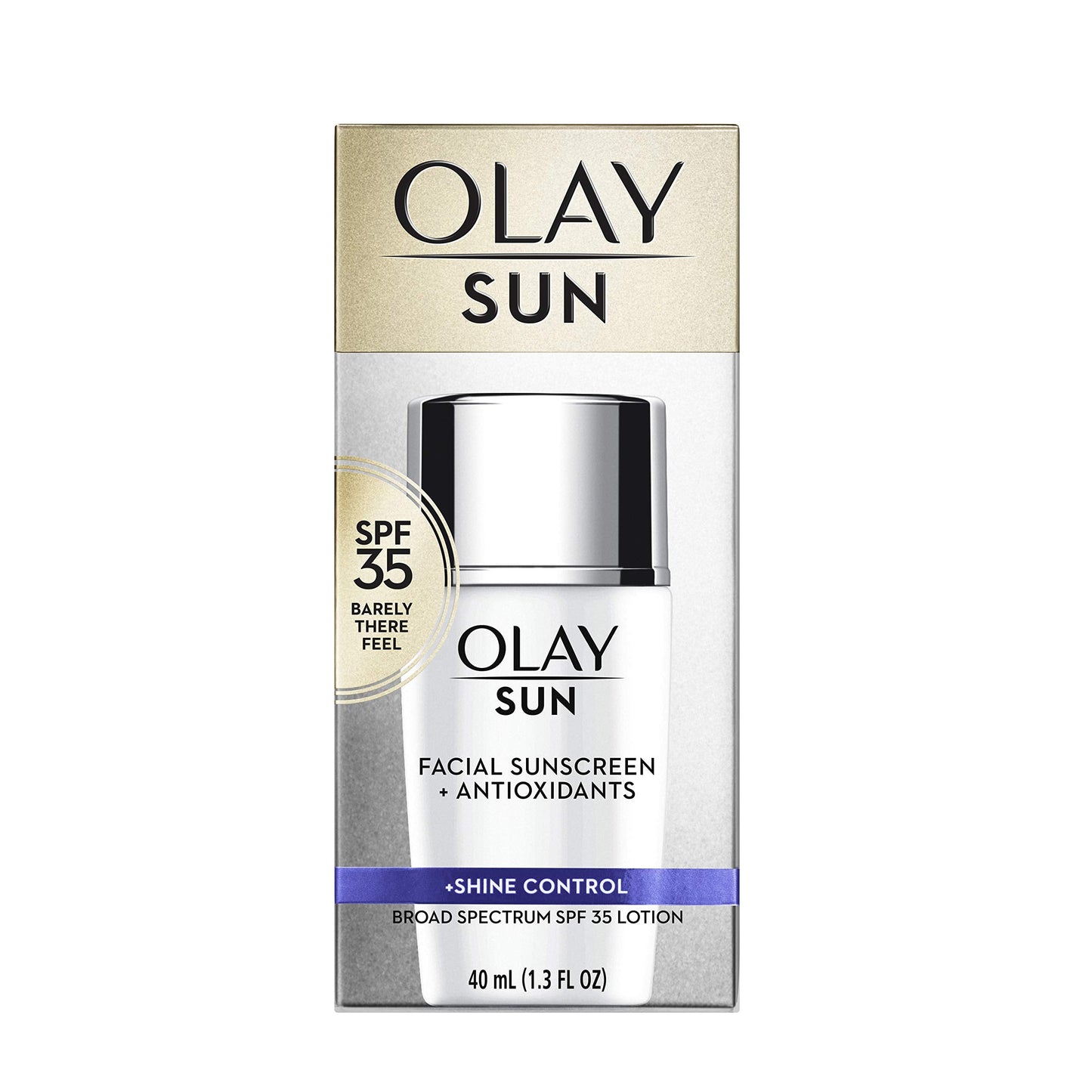 Olay Facial Sunscreen and Antioxidants Sun, SPF 35 Face Lotion + Shine Control, 1.3 Fl Oz Beauty & Personal Care Olay
