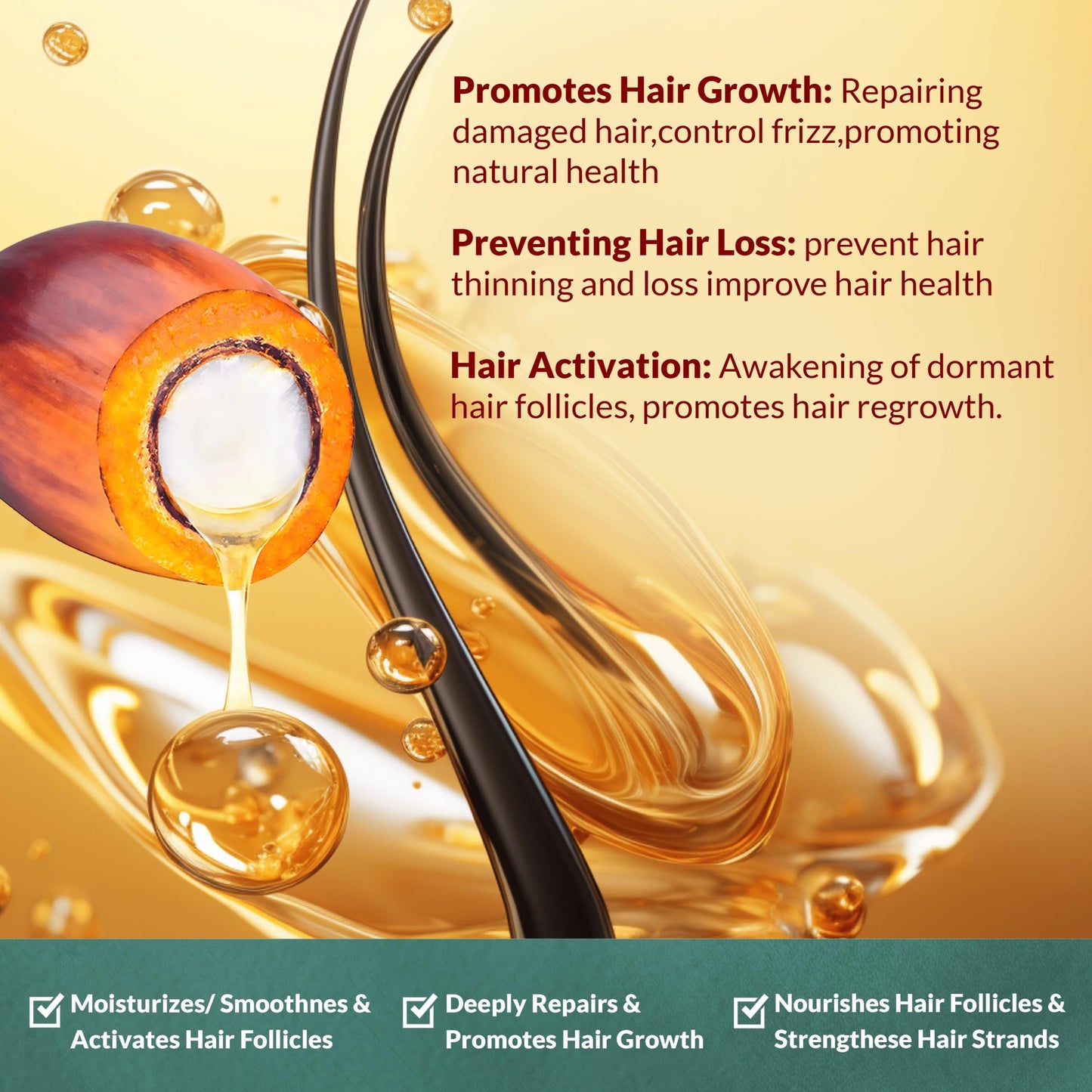 100% Natural Raw Organic Batana Oil Sulfate-Free Complete Hair Growth , Anti-Hair Loss & Repair System Kit - Shampoo, Conditioner, Hair Mask Beauty & Personal Care PureNaturis