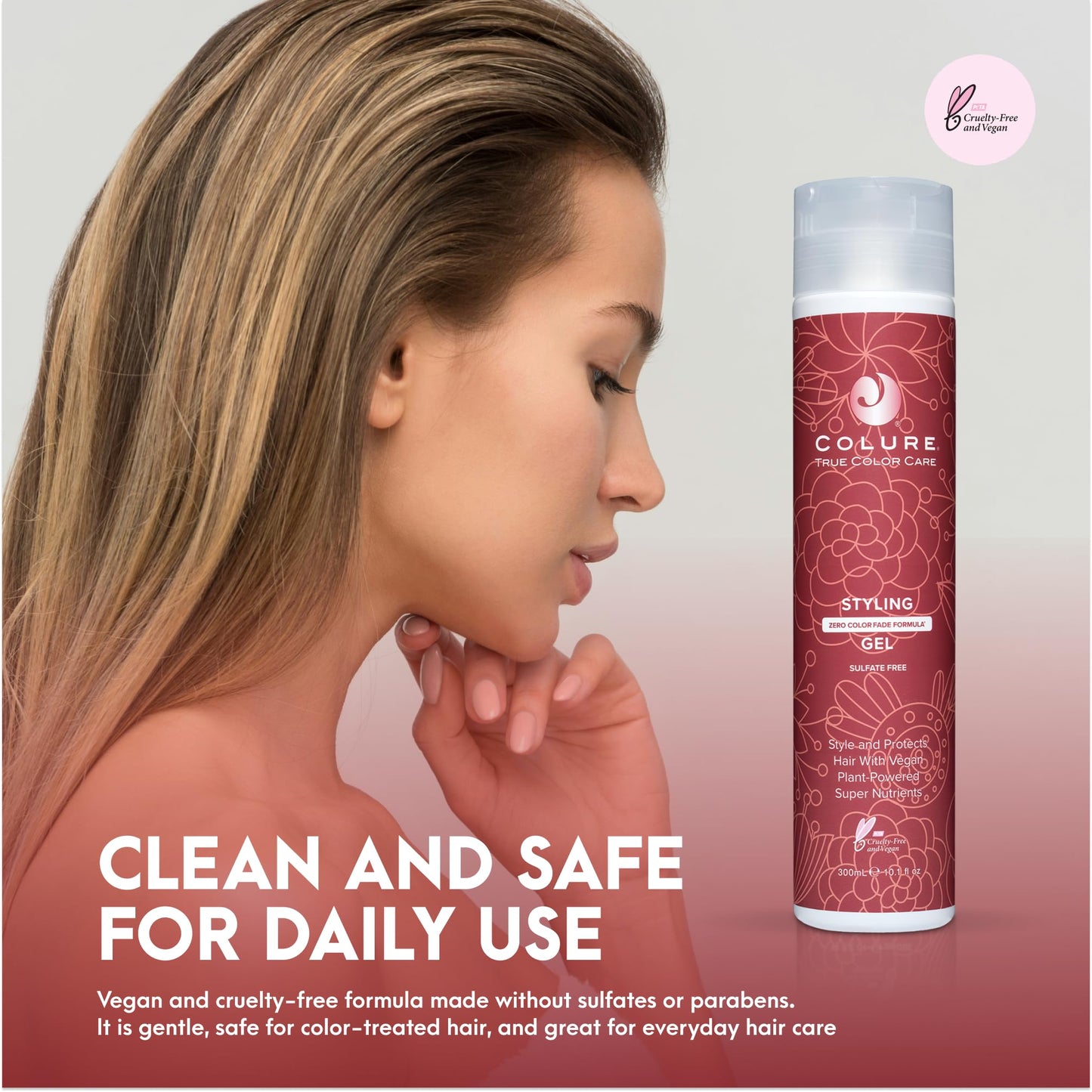COLURE Styling Gel 10 oz - Versatile Medium Hold Volumizing Hair Gel for Moldable Flexible Professional Styling Beauty & Personal Care COLURE