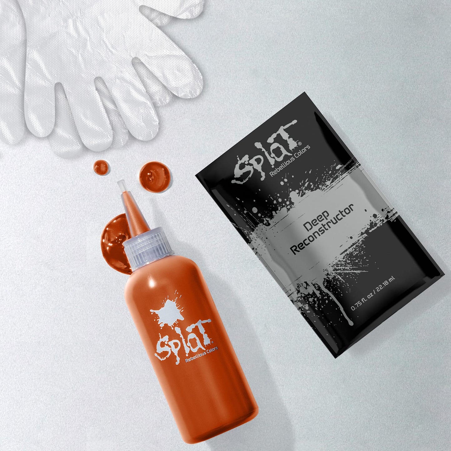 Splat Spicy Copper Semi Permanent Hair Dye Kit with Bleach, 1 Application, Includes Copper Orange Hair Dye, Oxide & Bleach Powder, Vegan & Cruelty Beauty & Personal Care Splat