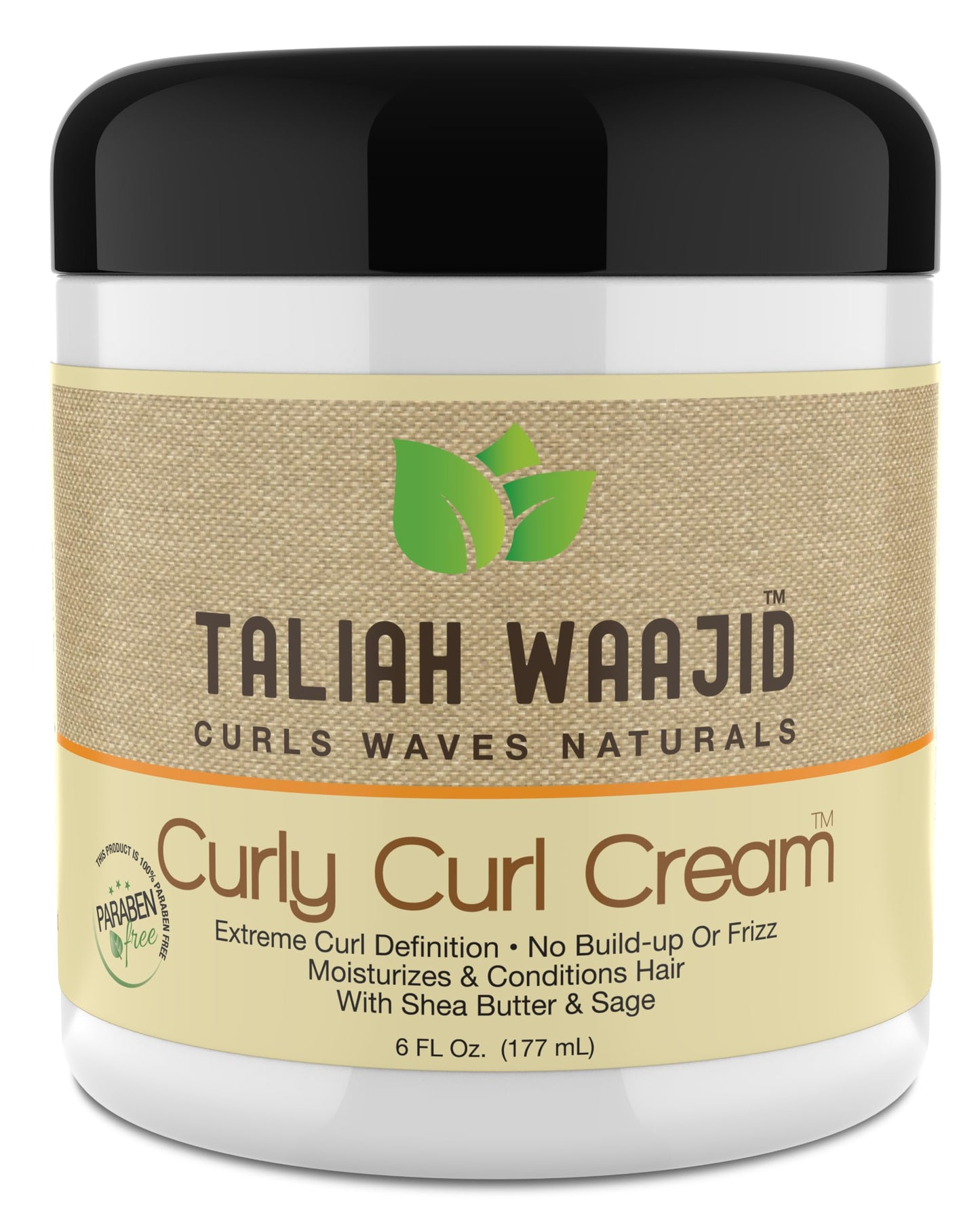 Taliah Waajid Curls Waves Natural - Curly Curl Cream | Extreme Curl Definition Hair Styling Gel | No Build-up or Frizz | 100% Paraben Free | Shea Beauty & Personal Care Taliah Waajid black earth products