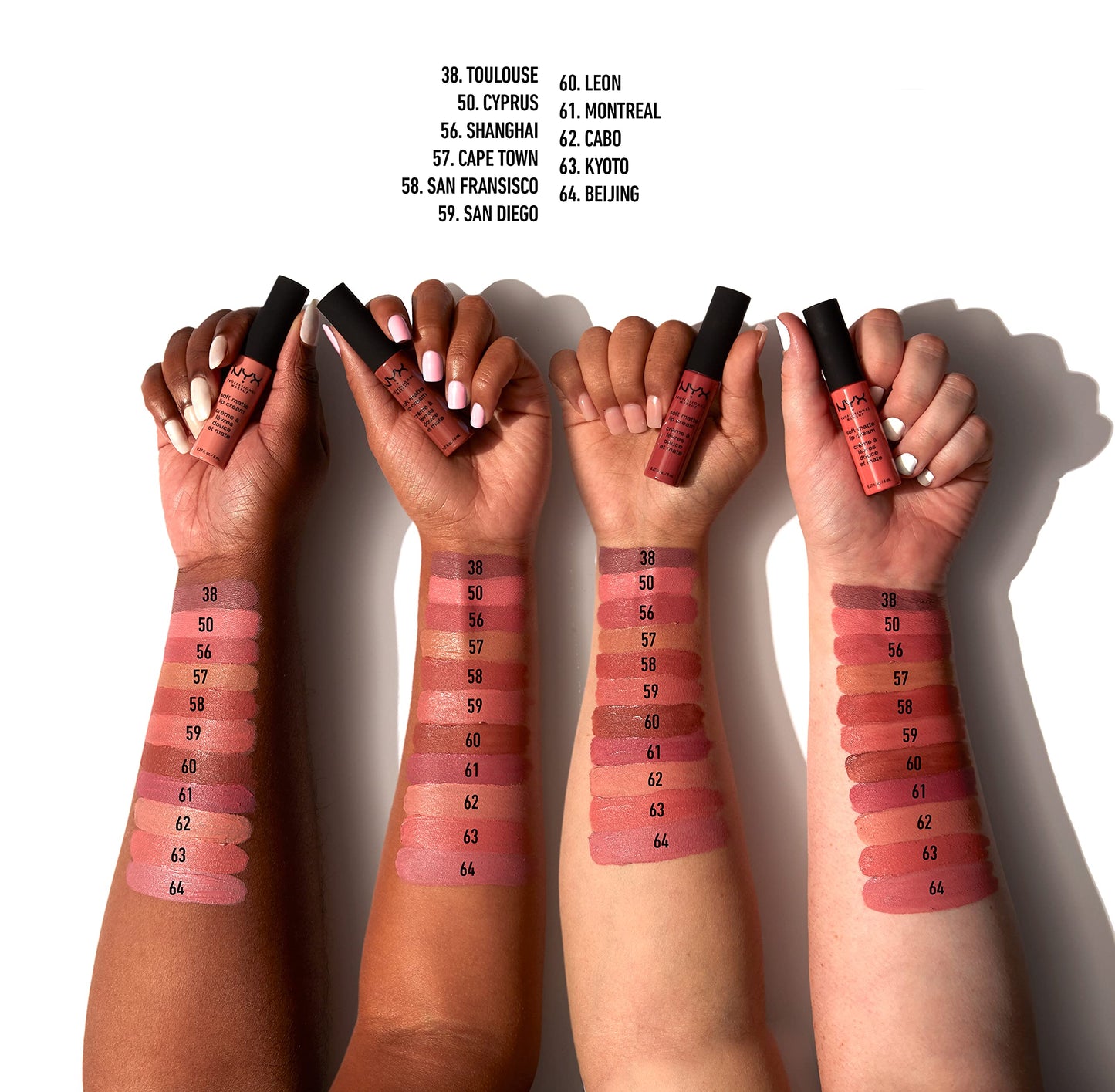 NYX PROFESSIONAL MAKEUP Soft Matte Lip Cream, Lightweight Liquid Lipstick - Cyprus (Light Pastel Pink) Beauty & Personal Care NYX PROFESSIONAL MAKEUP