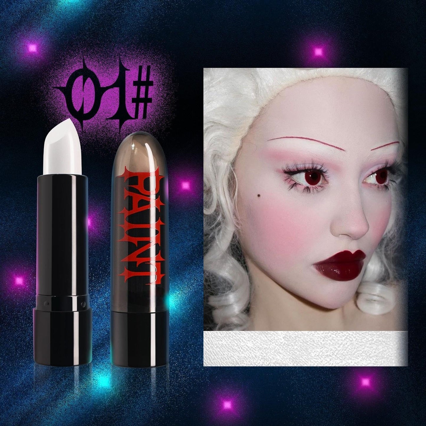 Halloween Face Body Paint Stick - Vampire Makeup Kit (5 Colors: Black, White, Red, Green, Blue) - Easy Apply Waterproof Long Lasting for Kids Adults Beauty & Personal Care iACen