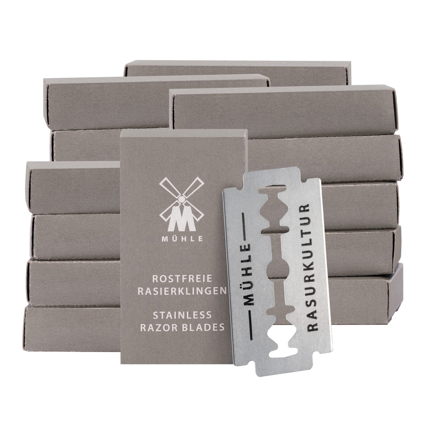 MÜHLE Stainless Steel Safety Razor Blades - 200 Pack Beauty and Personal Care MÜHLE