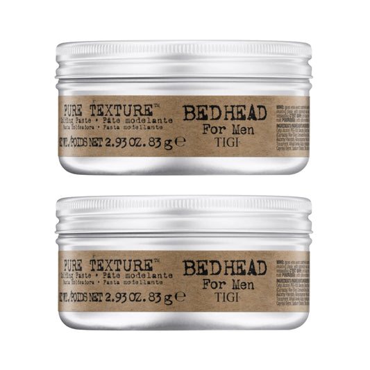 TIGI Bed Head for Men Pure Texture Hair Molding Paste - Use for Texture & Separation - Versatile Cream-to-Paste Fusion - For Men's Hairstyles - Use on Beauty & Personal Care TIGI