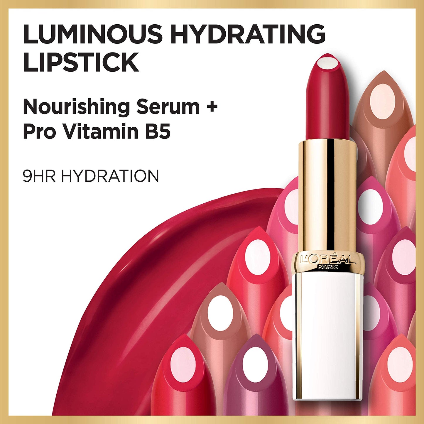 L’Oréal Paris Age Perfect Luminous Hydrating Lipstick, Flaming Carmin, 0.13 Ounce Beauty & Personal Care L'Oreal Paris