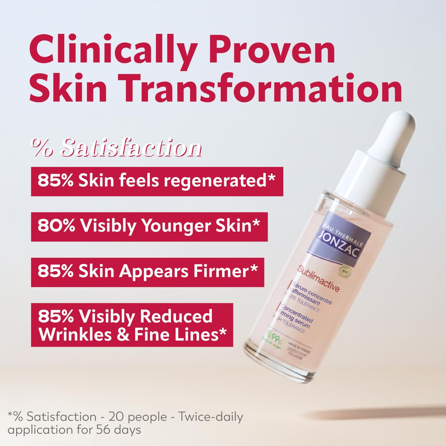 Eau Thermale Jonzac Sublimactive Anti-Aging Firming Serum for Face - Visibly Reduces Fine Lines and Smooths Wrinkles - Natural Skin Care - Hyaluronic Beauty & Personal Care JONZAC