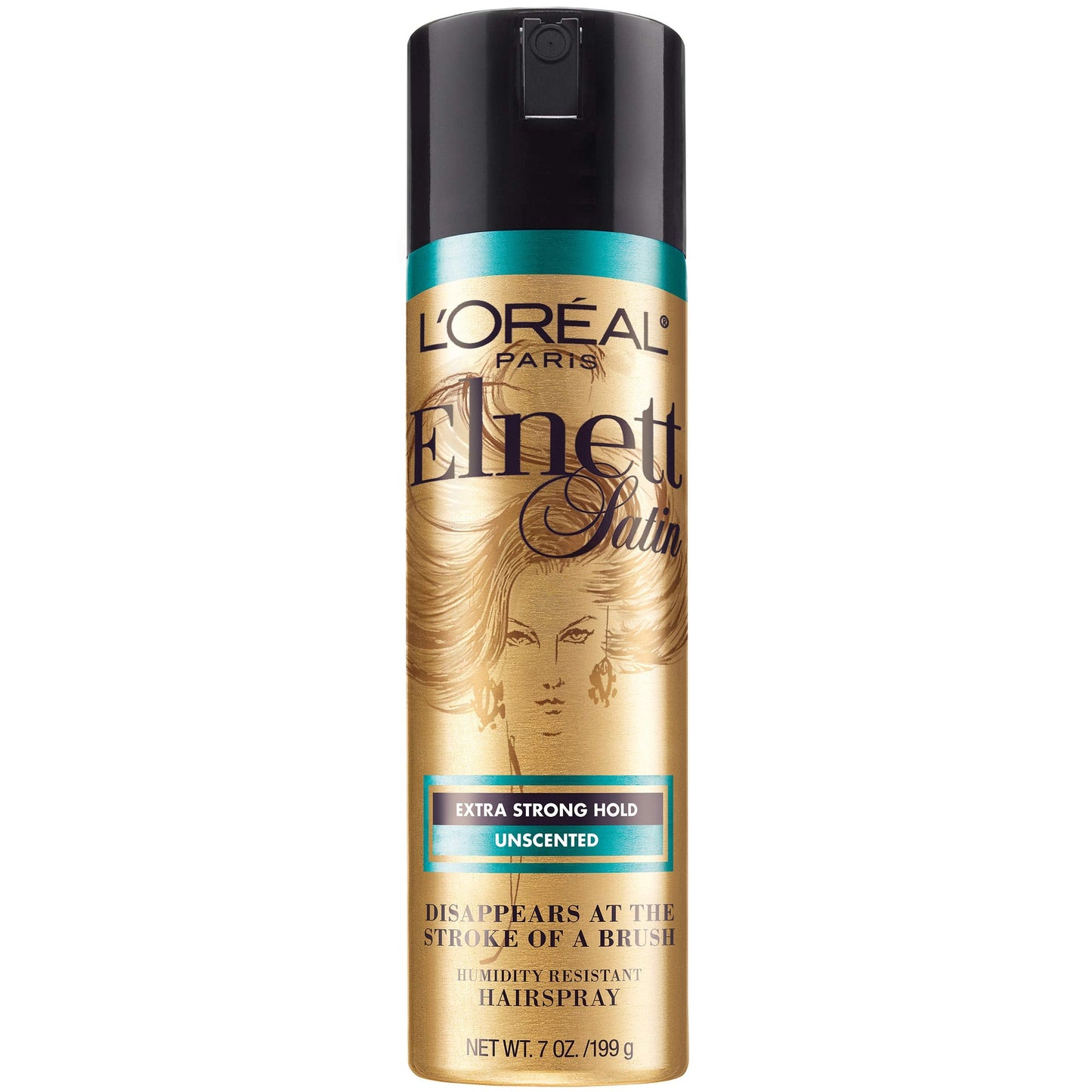 L'Oreal Paris Elnett Hair Care Elnett Satin Extra Strong Hold Hairspray - Unscented, Long Lasting + Humidity Resistant, Hair Styling Spray, 7 Oz Beauty & Personal Care L'Oreal Paris