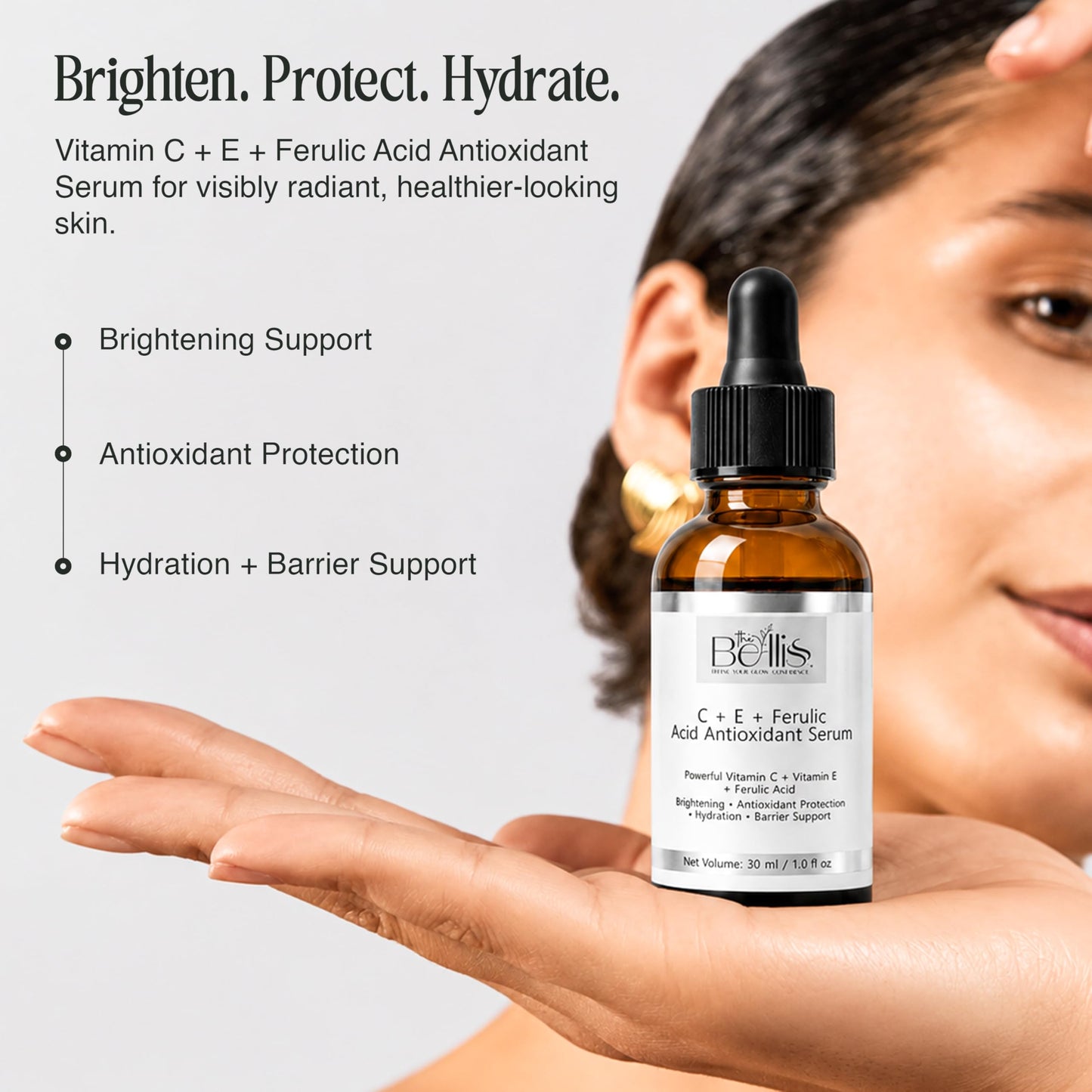 The Belliss Vitamin C Serum for Face - 15% L-Ascorbic Acid with Vitamin E & Ferulic Acid - Lightweight Facial Serum for Daily Skincare Routine Beauty & Personal Care The Belliss