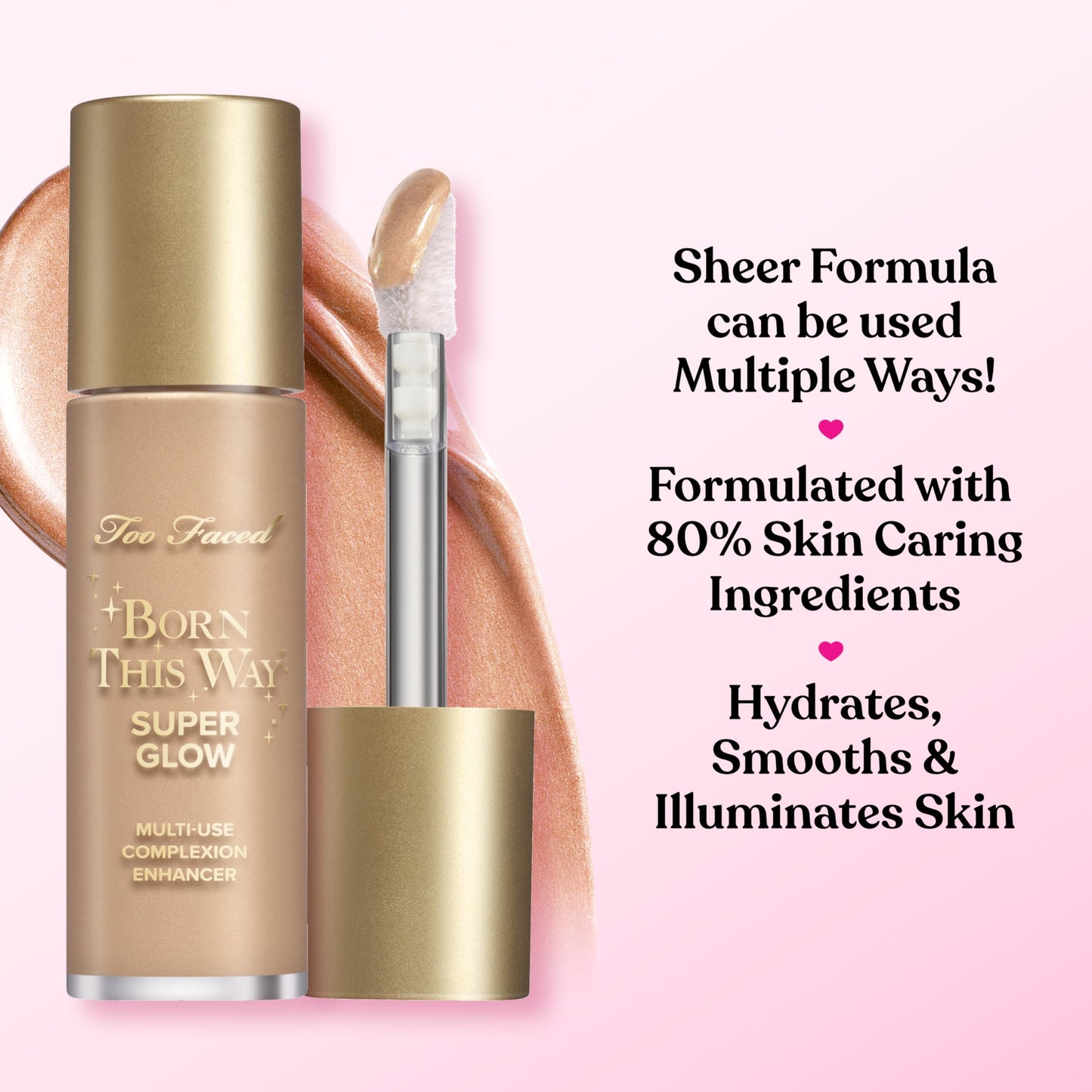 Too Faced Born This Way Super Glow Multi-Use Highlighting Skin Enhancer | Hydrating, Natural, All-Over Glow with Luminous Finish for Lit-From-Within Beauty & Personal Care Too Faced