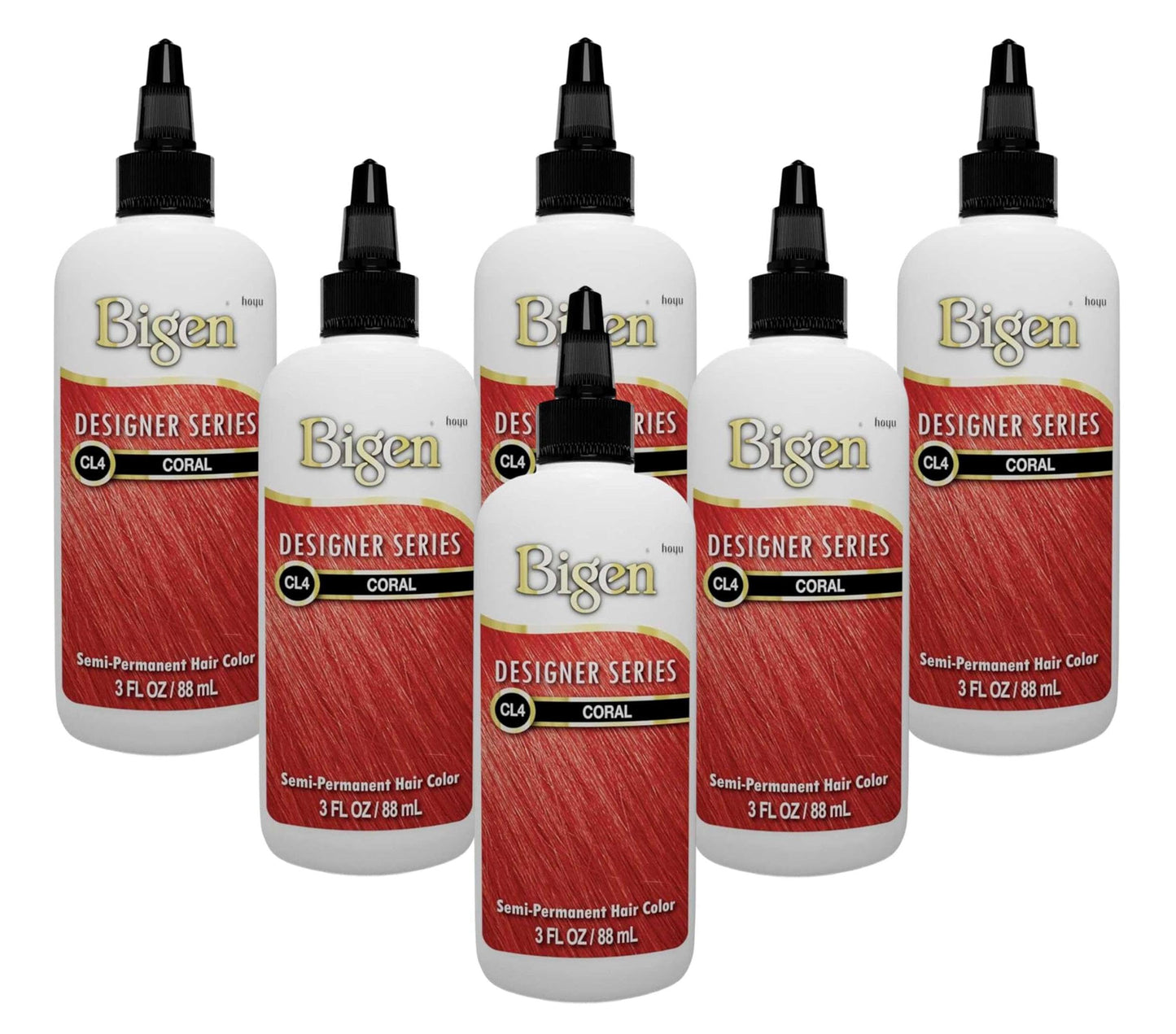 Bigen Semi-Permanent Haircolor #Cl4 Coral 3 Ounce (Pack of 6) Beauty & Personal Care Bigen