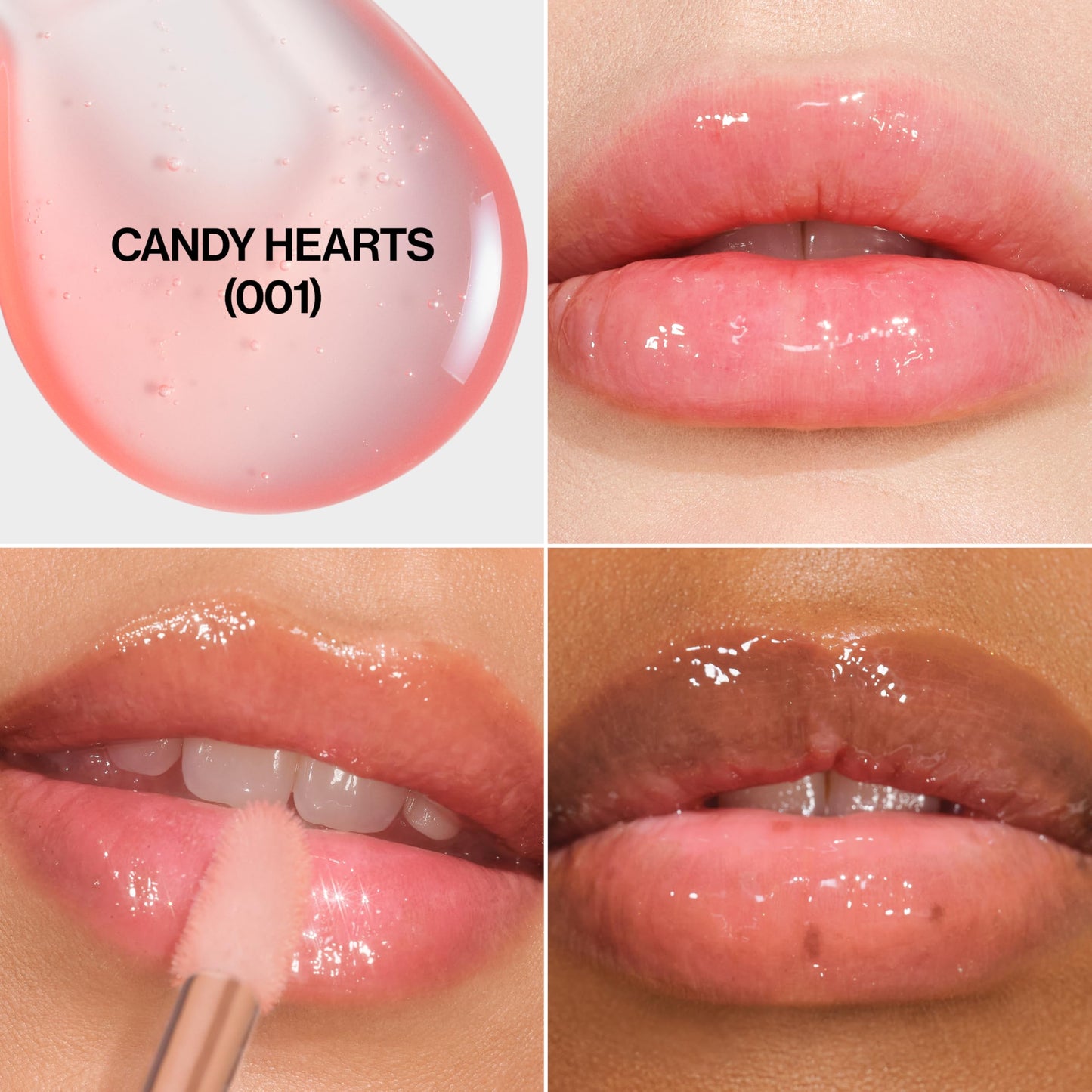 REVLON Super Lustrous Glimmer Lip Oil, Moisturizing & Tinted, Shiny Finish, Made with Plant-Based Squalane, 001 Candy Hearts, 0.13 fl oz Beauty & Personal Care REVLON