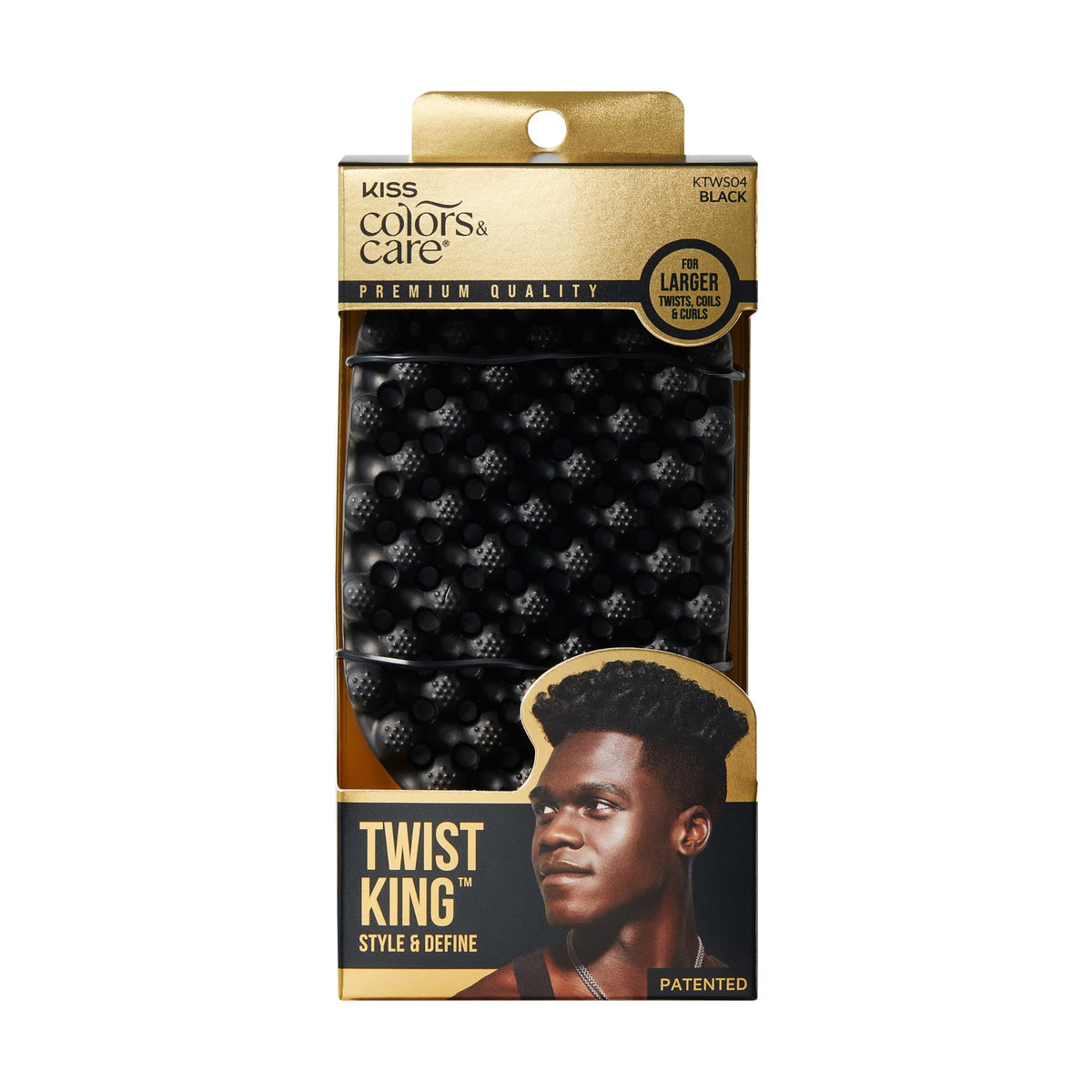KISS Colors & Care Twist King - Premium Twist Tool, Long-Lasting Durable, 2X Longevity, Defines Twists, Professional Quality, Quick & Easy Styling,