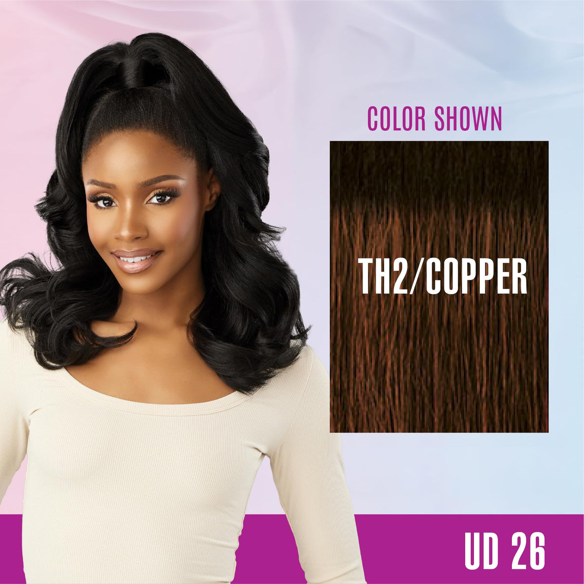 Sensationnel Instant Updown Halfwig Pony-Iud 26, TH2/COPPER