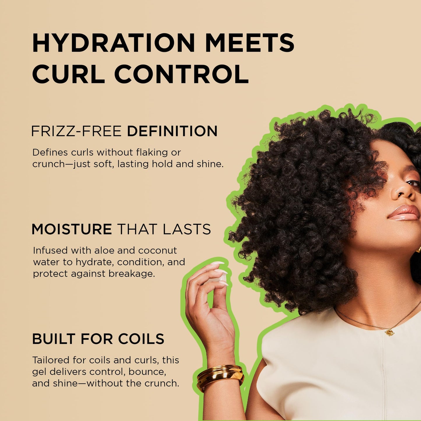 African Pride Moisture Miracle Hydrate & Hold Curl Defining Gel for Curly & Coily Hair, Controls Frizz, Hydrates, Defines Coils & Curls, No Flakes Beauty & Personal Care African Pride