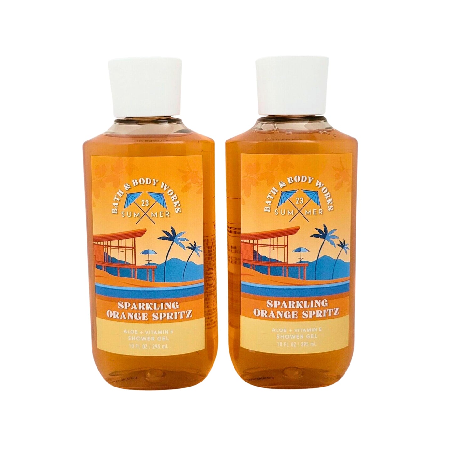 Bath & Body Works Shower Gel, Gift Set of 2, 10oz Each (Sparkling Orange Spritz) Beauty & Personal Care Bath & Body Works