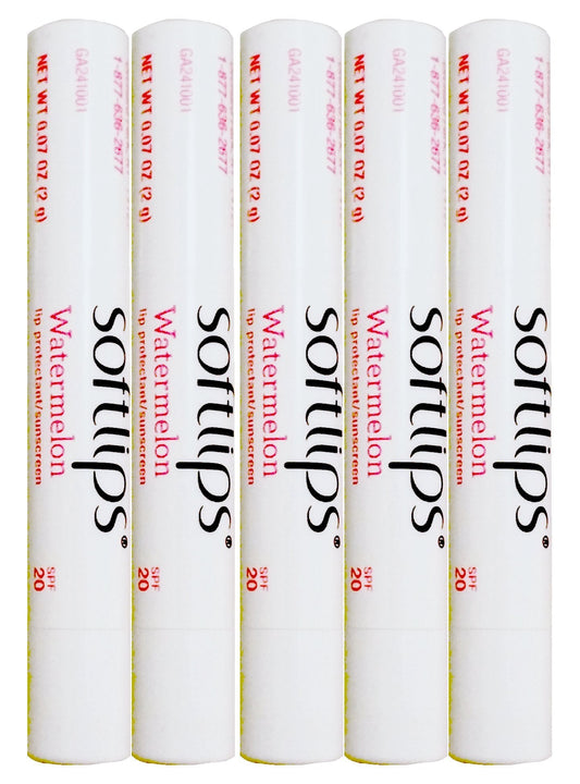 Softlips Watermelon Flavored (5 Softlips Sticks) Beauty and Personal Care SoftLips